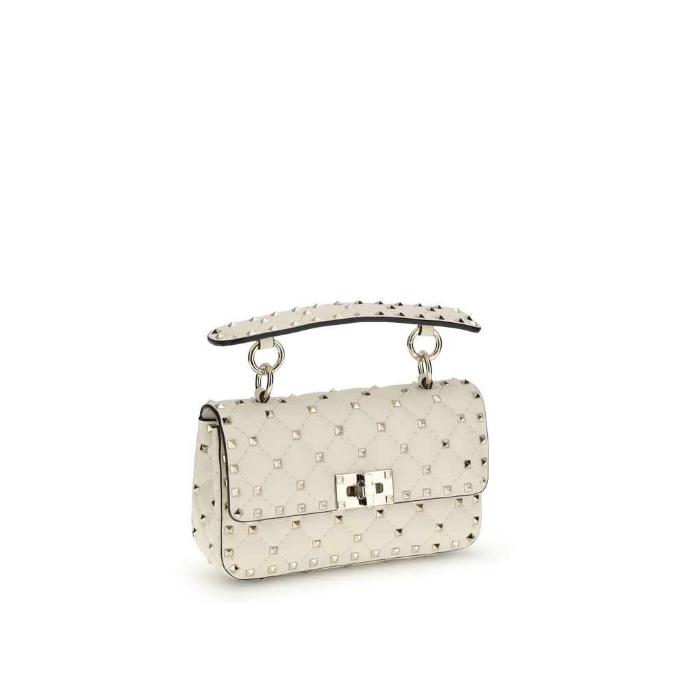 Valentino Garavani Beige Calf Leather Bos Taurus Handbag - Luxe Nova