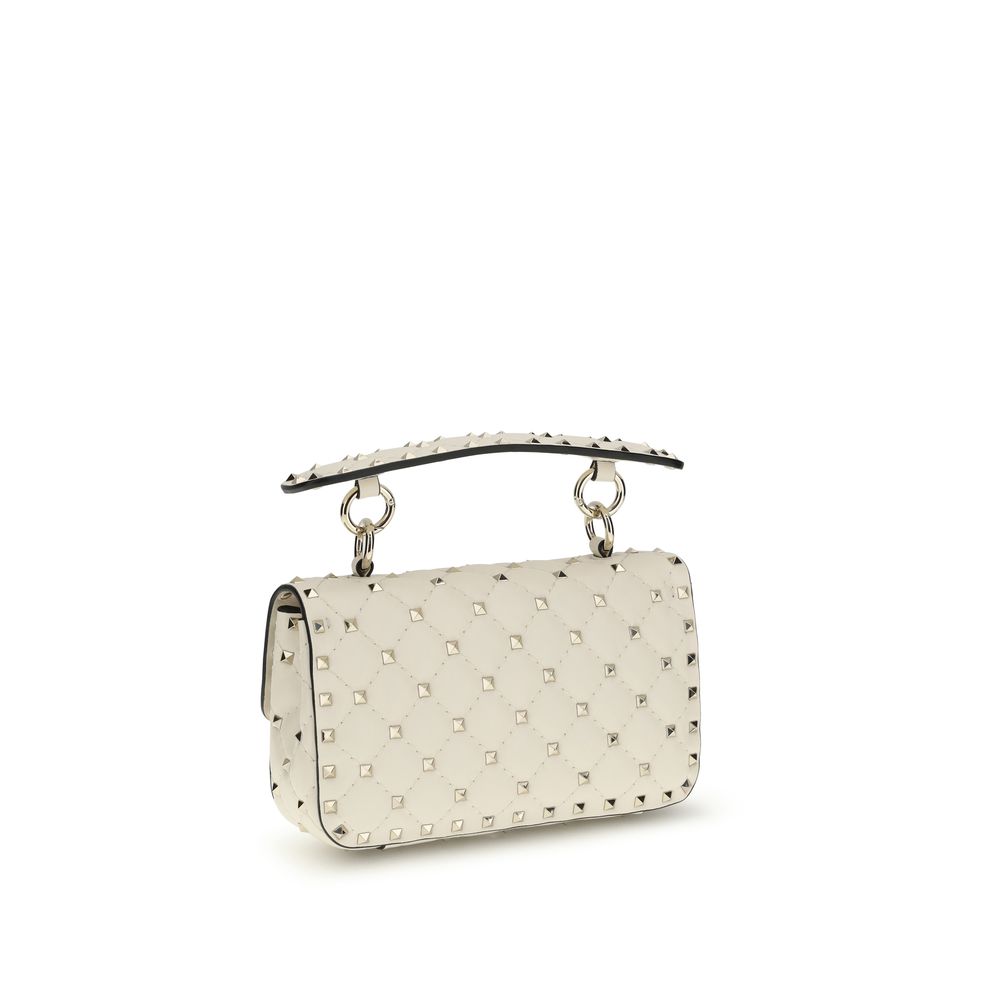 Valentino Garavani Beige Calf Leather Bos Taurus Handbag - Luxe Nova