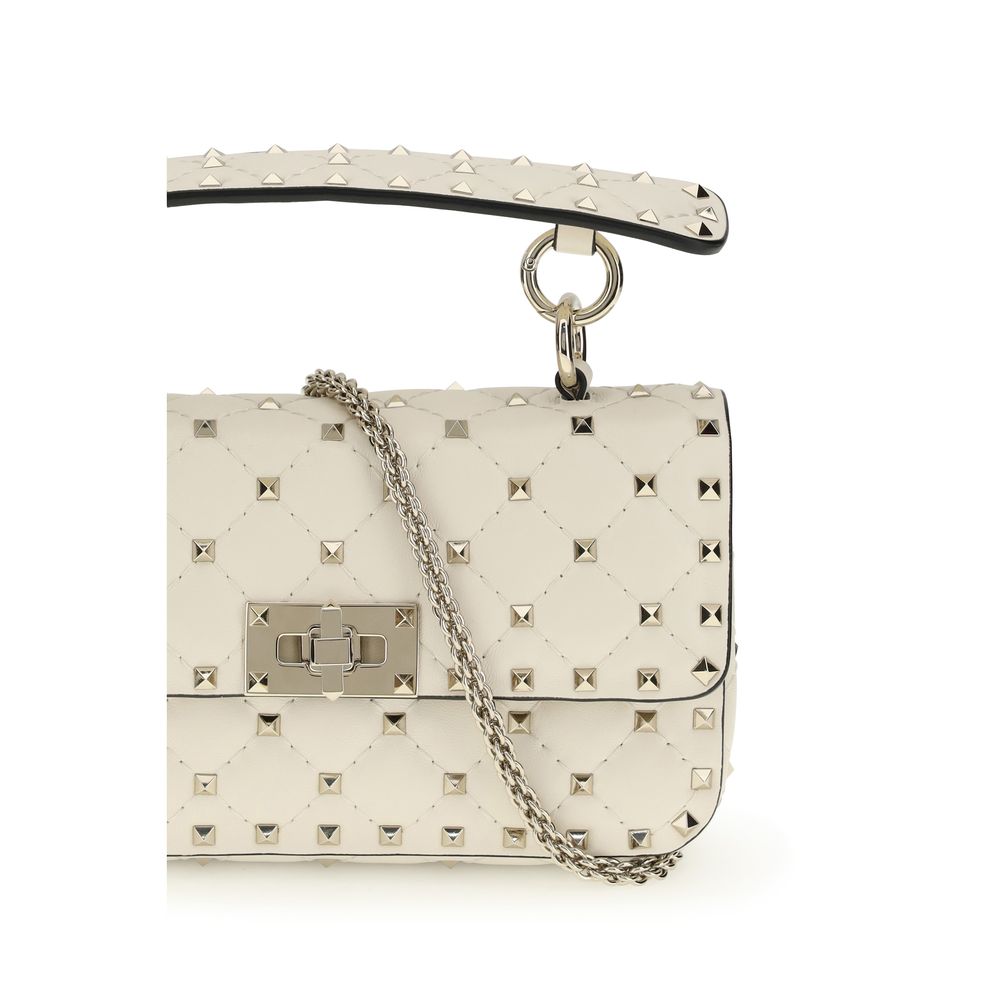 Valentino Garavani Beige Calf Leather Bos Taurus Handbag - Luxe Nova