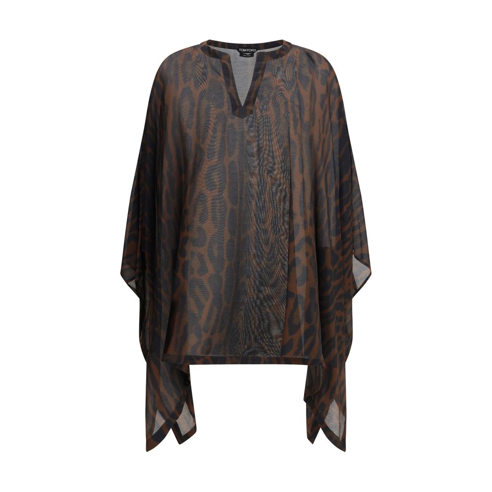 Tom Ford Brown Cotton Casual Dress - Luxe Nova