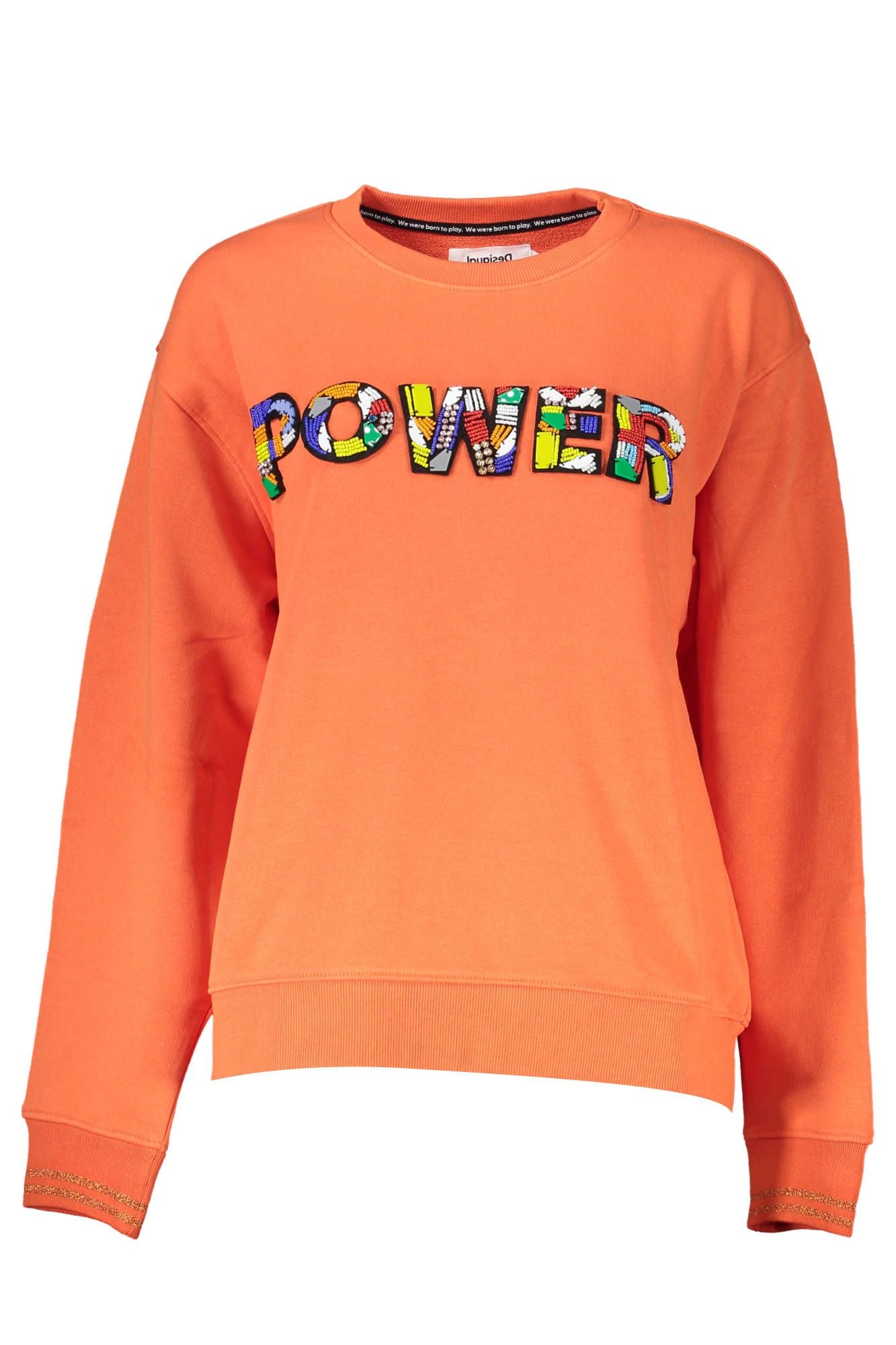 Desigual Orange Cotton Sweatshirt