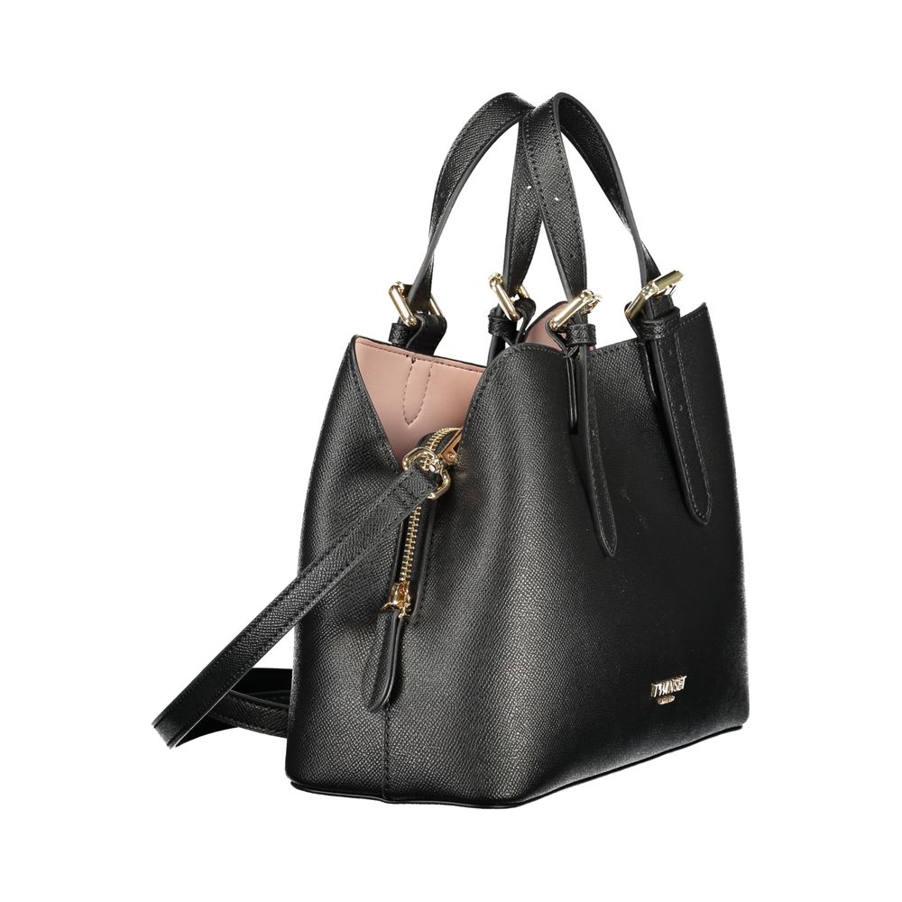 Twinset Nero Polyurethane Women Handbag - Luxe Nova