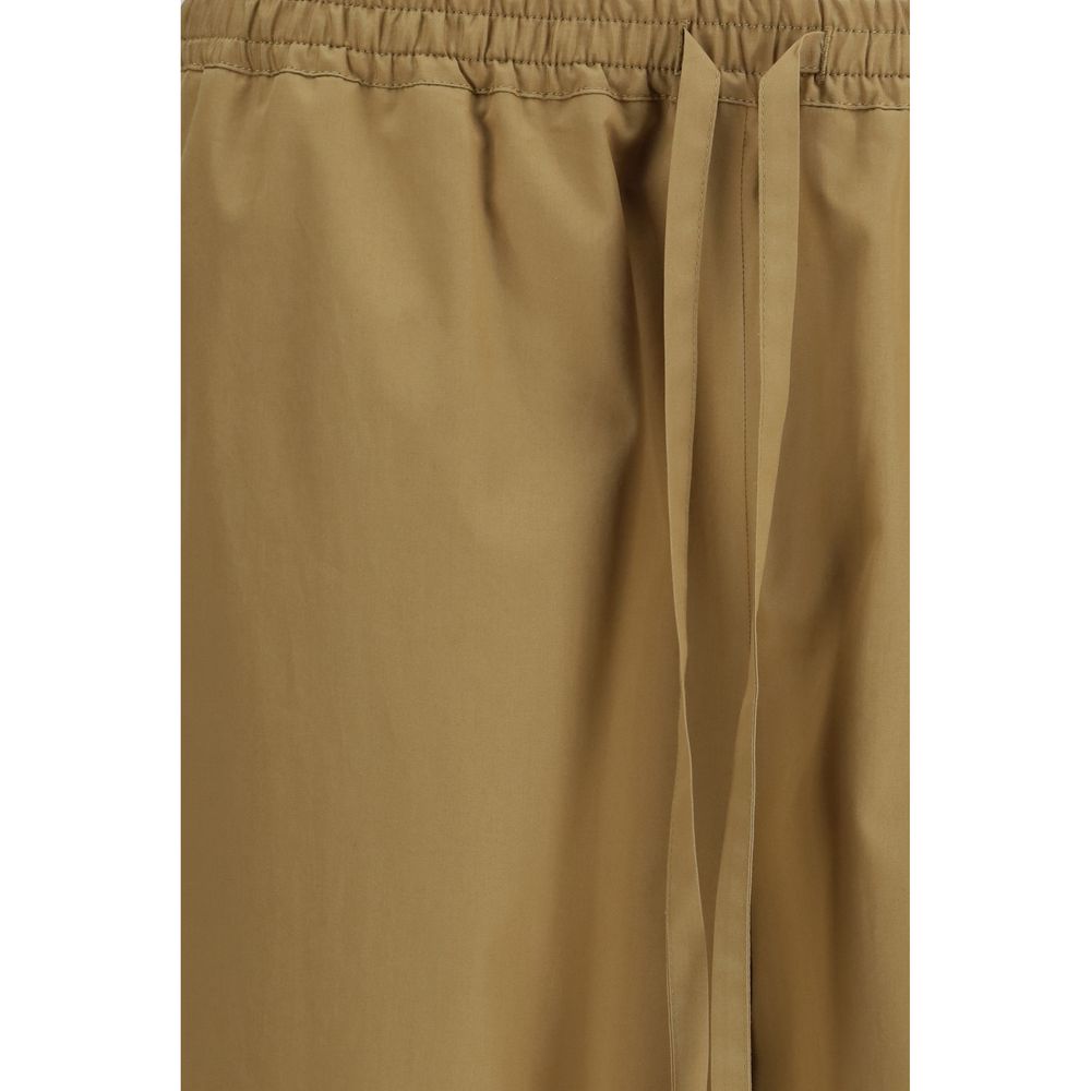 Loulou De Saison Beige Cotton Casual Pants