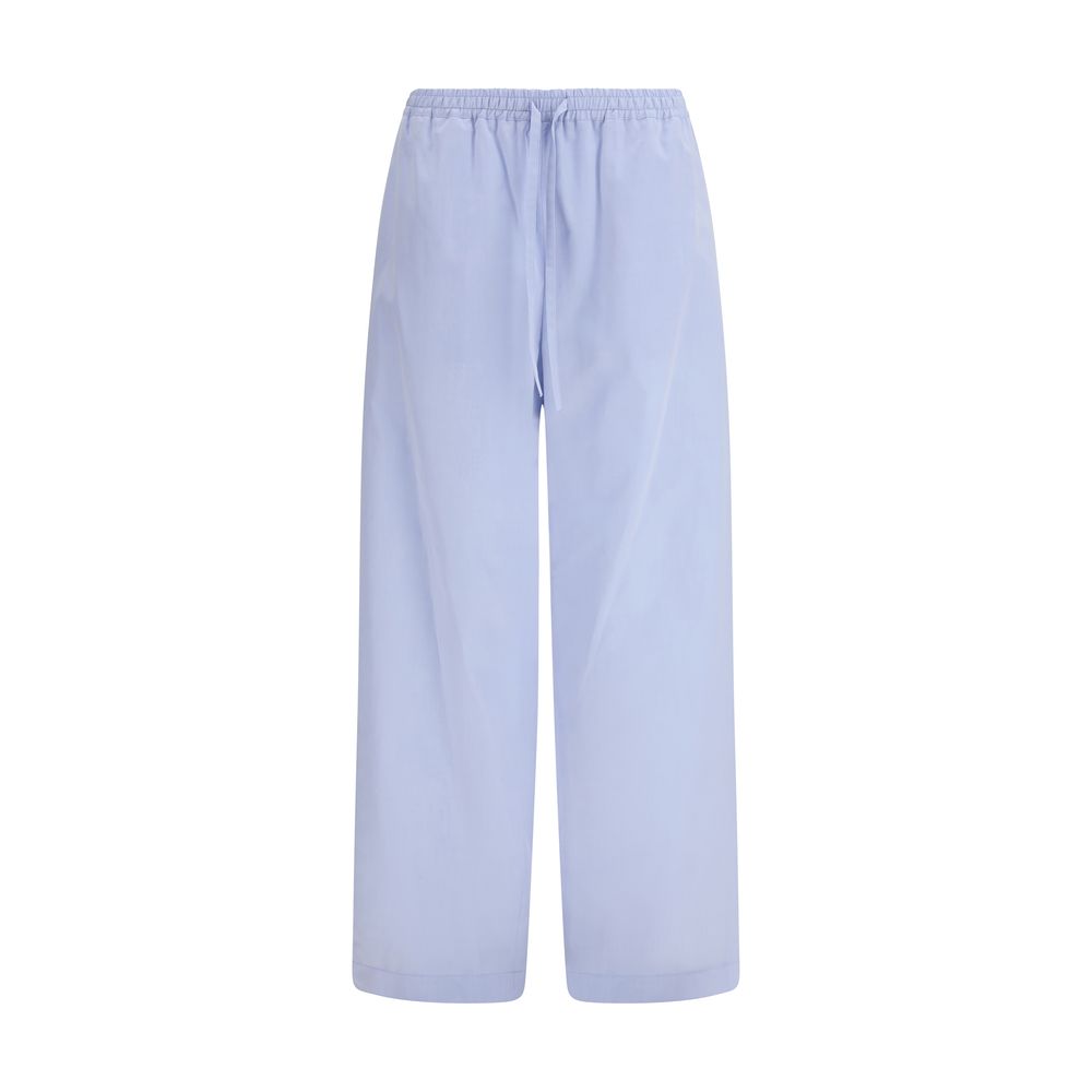 Loulou De Saison Blue Cotton Casual Pants