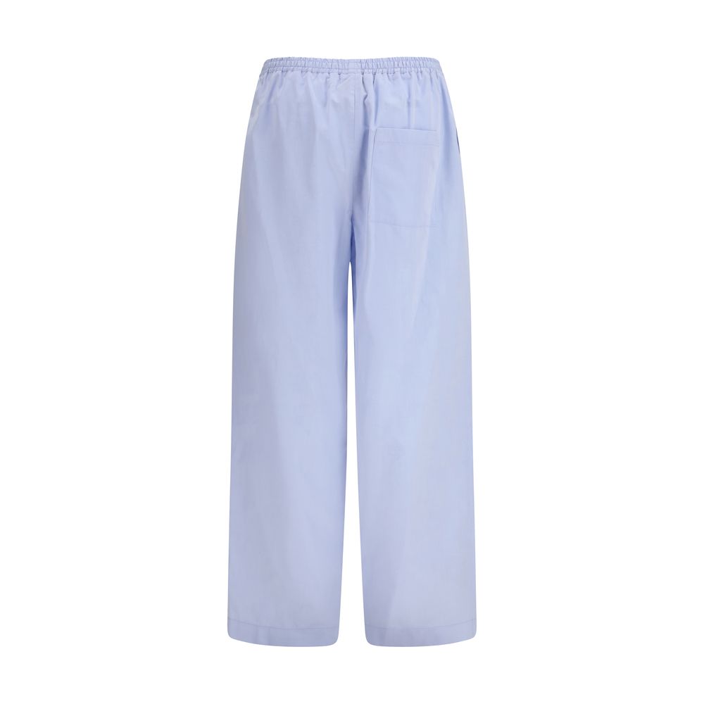 Loulou De Saison Blue Cotton Casual Pants