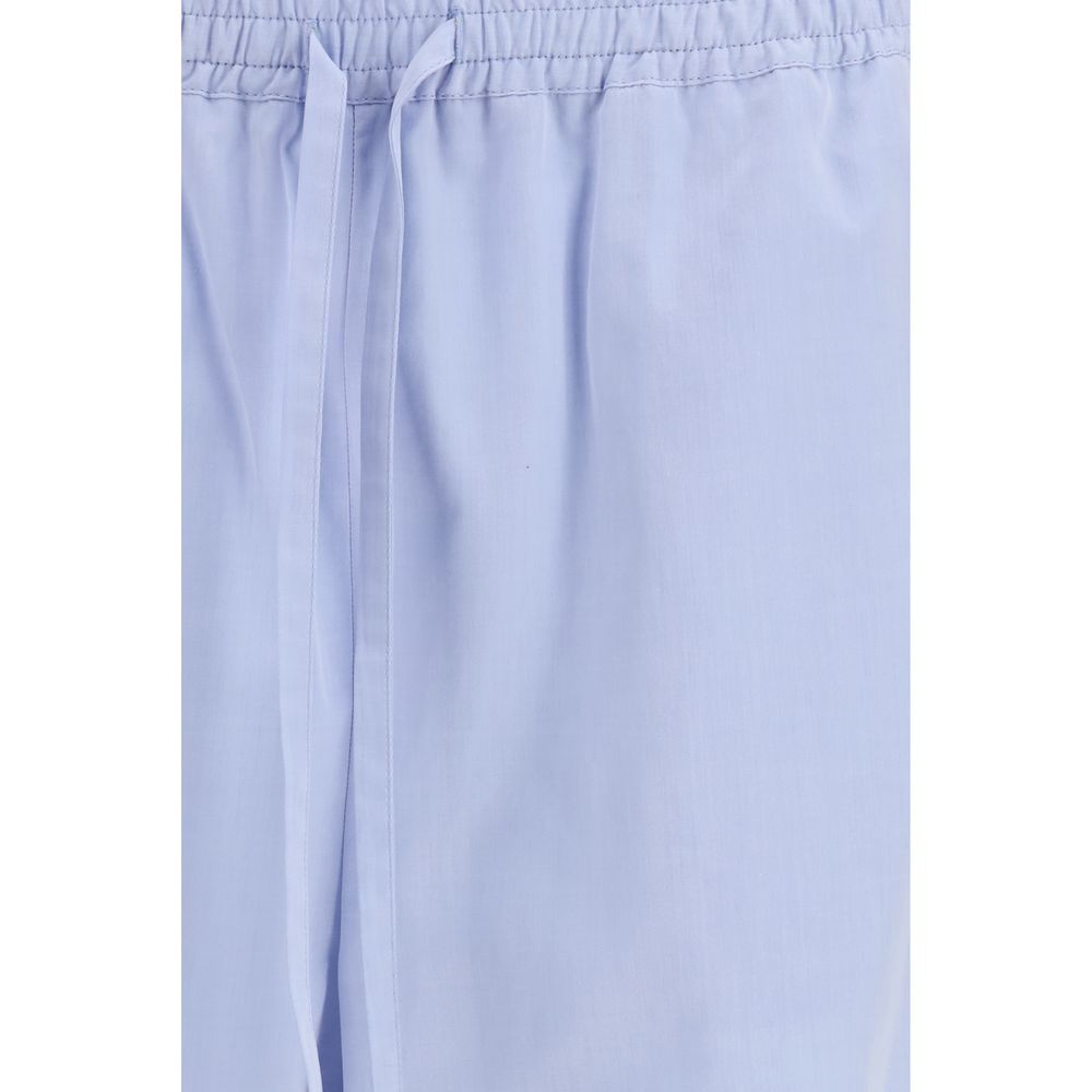 Loulou De Saison Blue Cotton Casual Pants