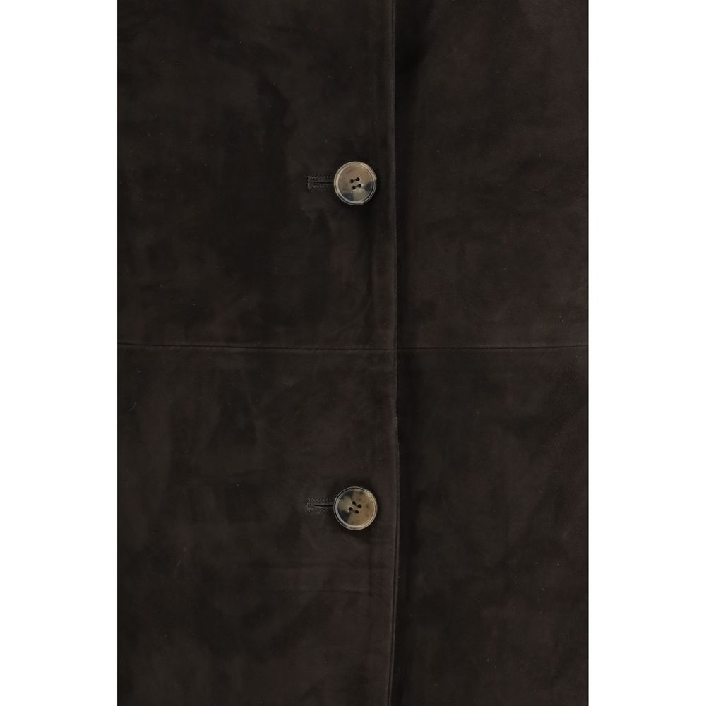 Loulou De Saison Brown Goatskin Coat