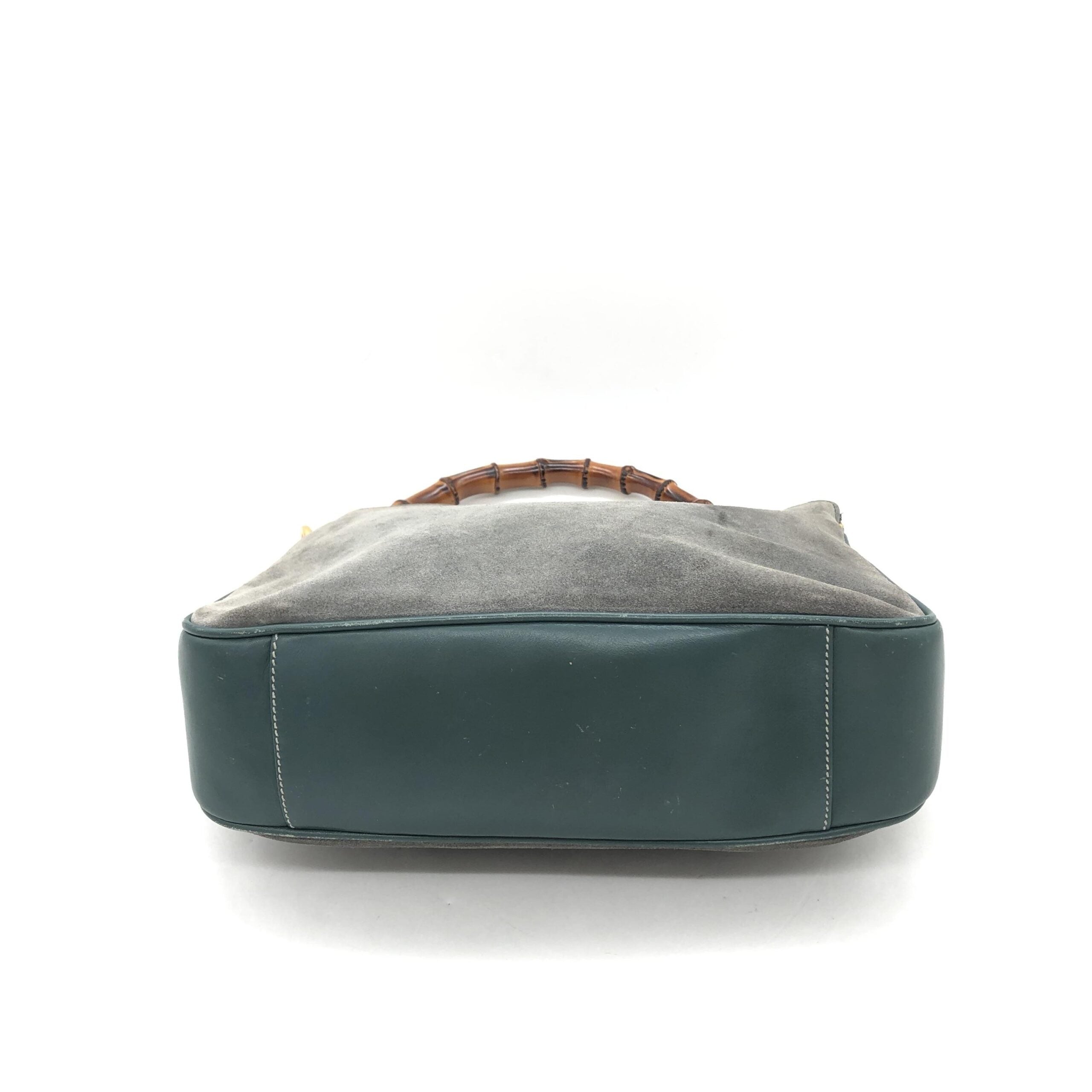 Gucci Bamboo Suede Shoulder Bag