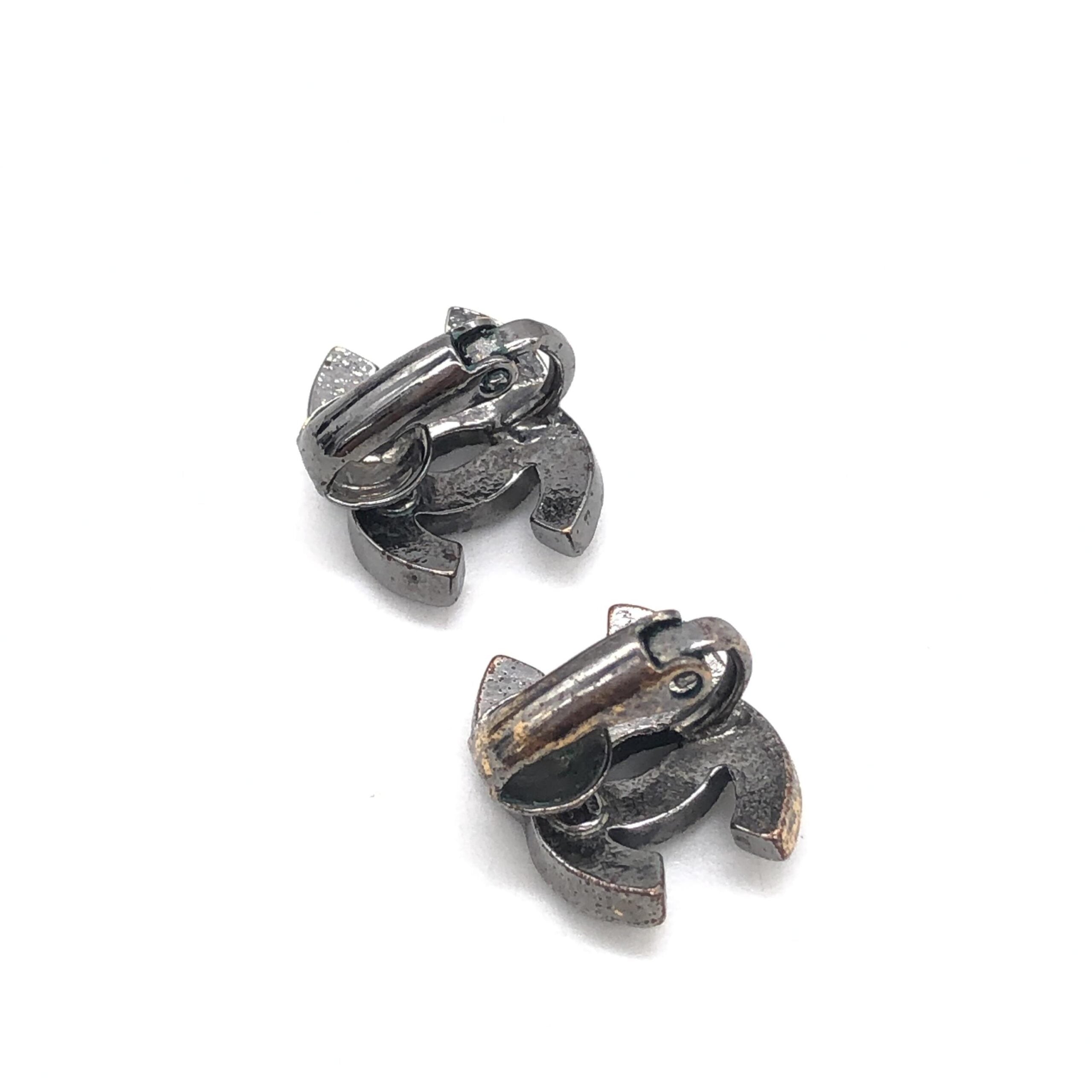 Chanel Coco Mark Rhinestone Earrings