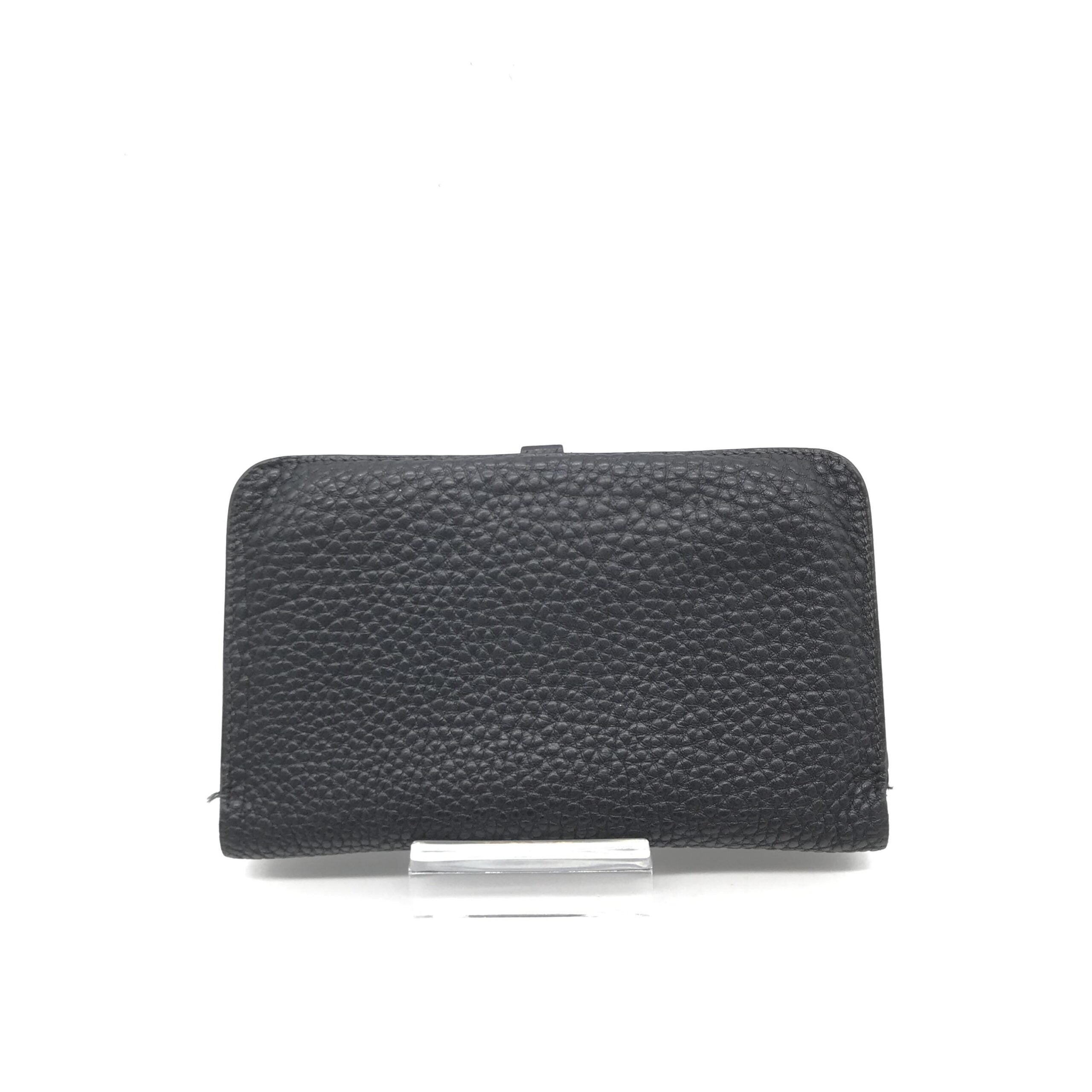 Hermès Dogon Leather Wallet In Black