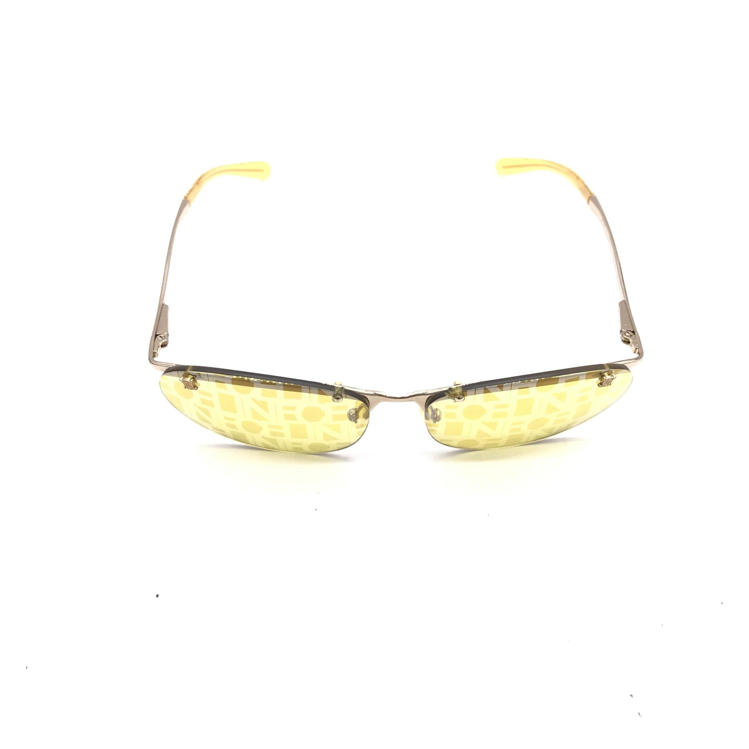 Celine Frameless Sunglasses With Yellow Lenses