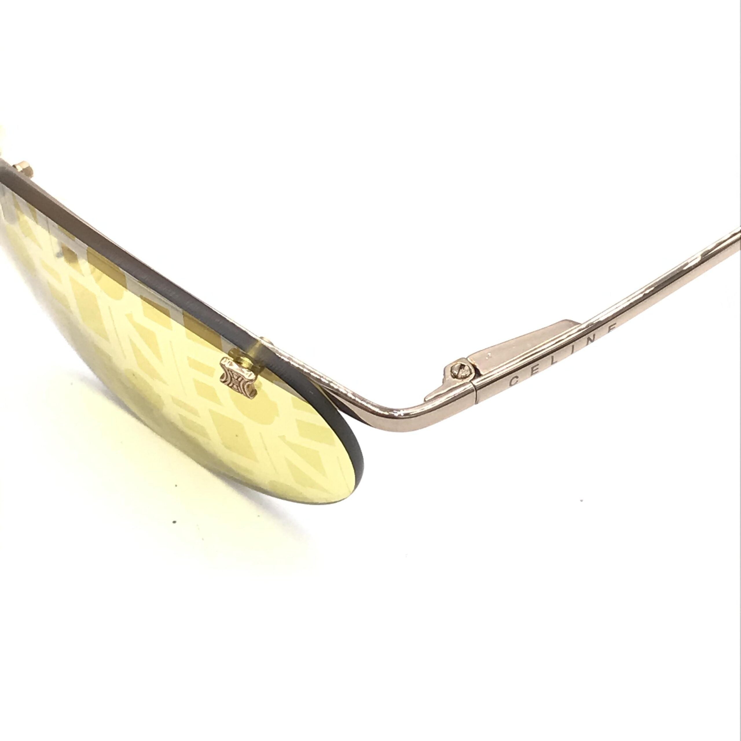 Celine Frameless Sunglasses With Yellow Lenses