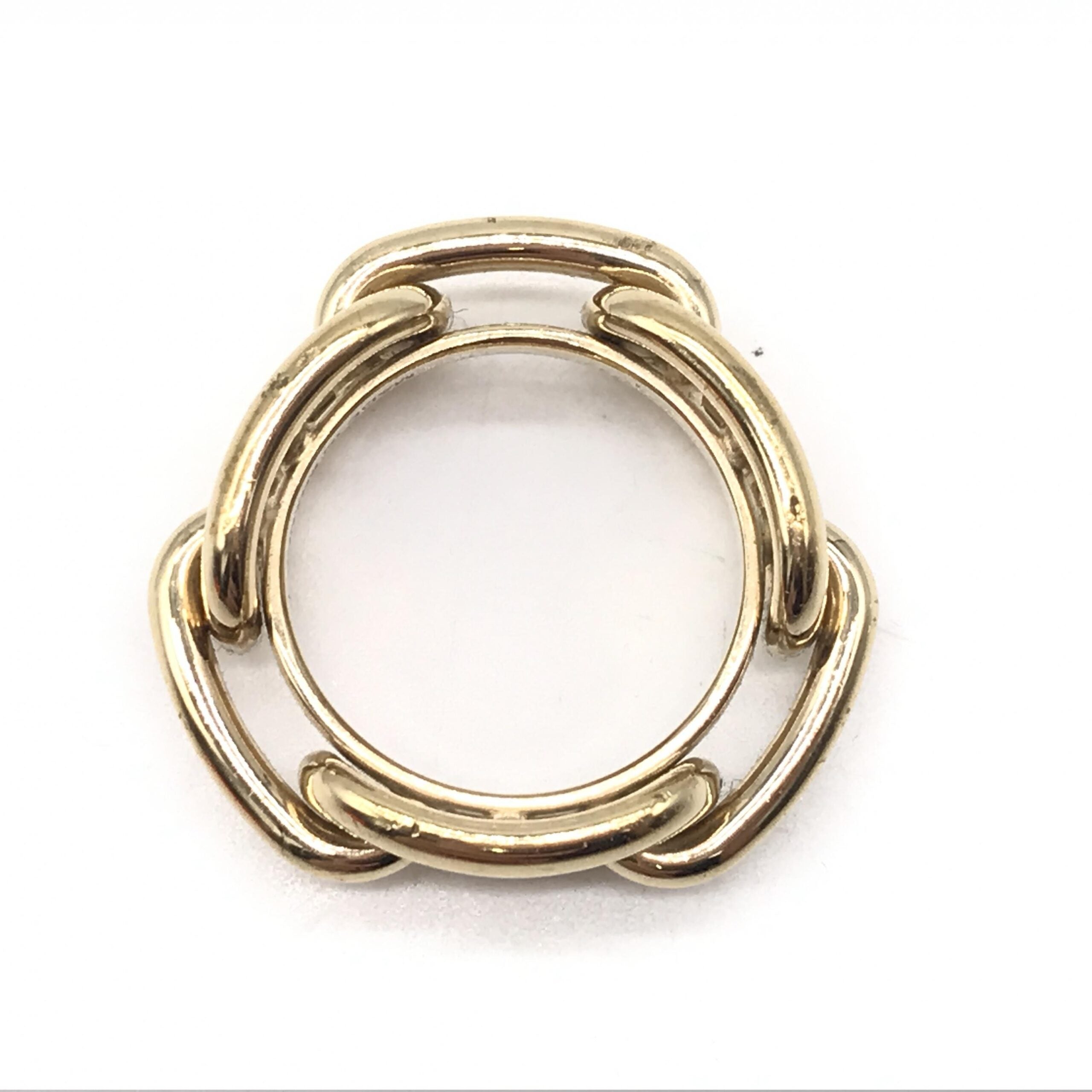 Hermès Gold-Plated Scarf Ring Accessory