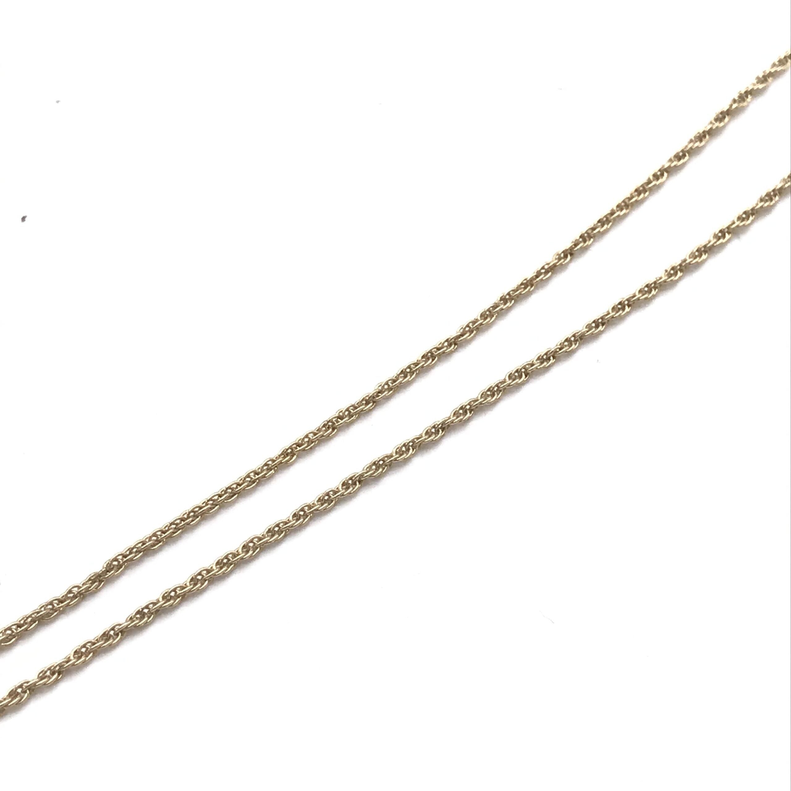 Givenchy Gold Tone Bow Pendant Chain Necklace