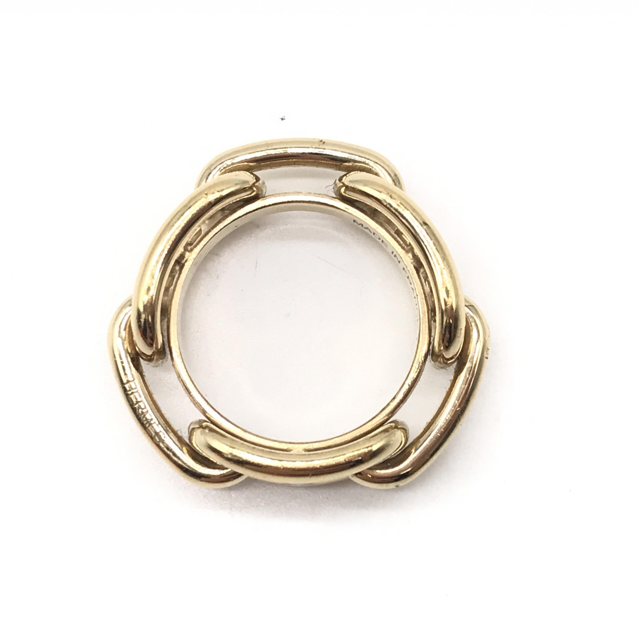 Hermès Gold-Plated Scarf Ring Accessory