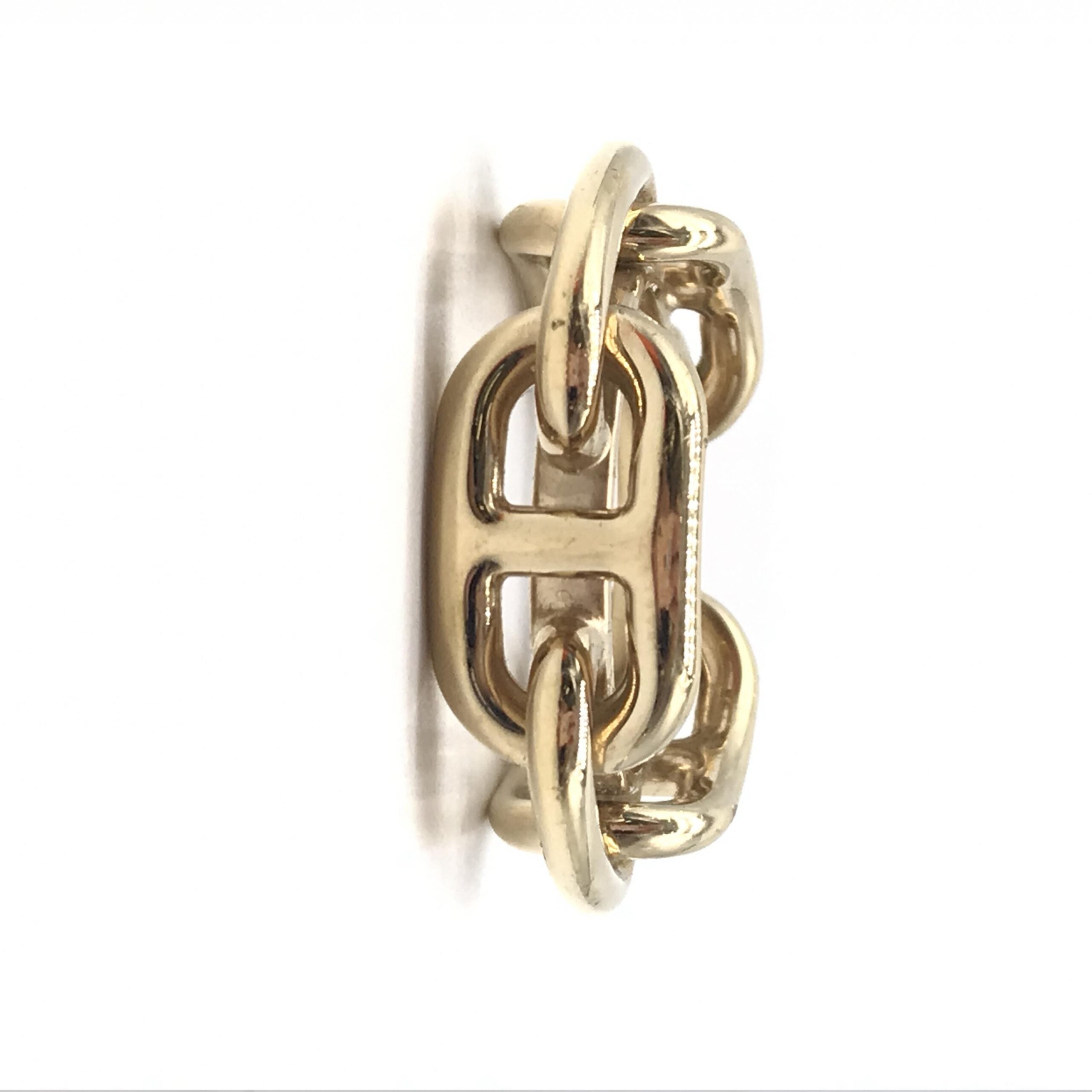 Hermès Gold-Plated Scarf Ring Accessory