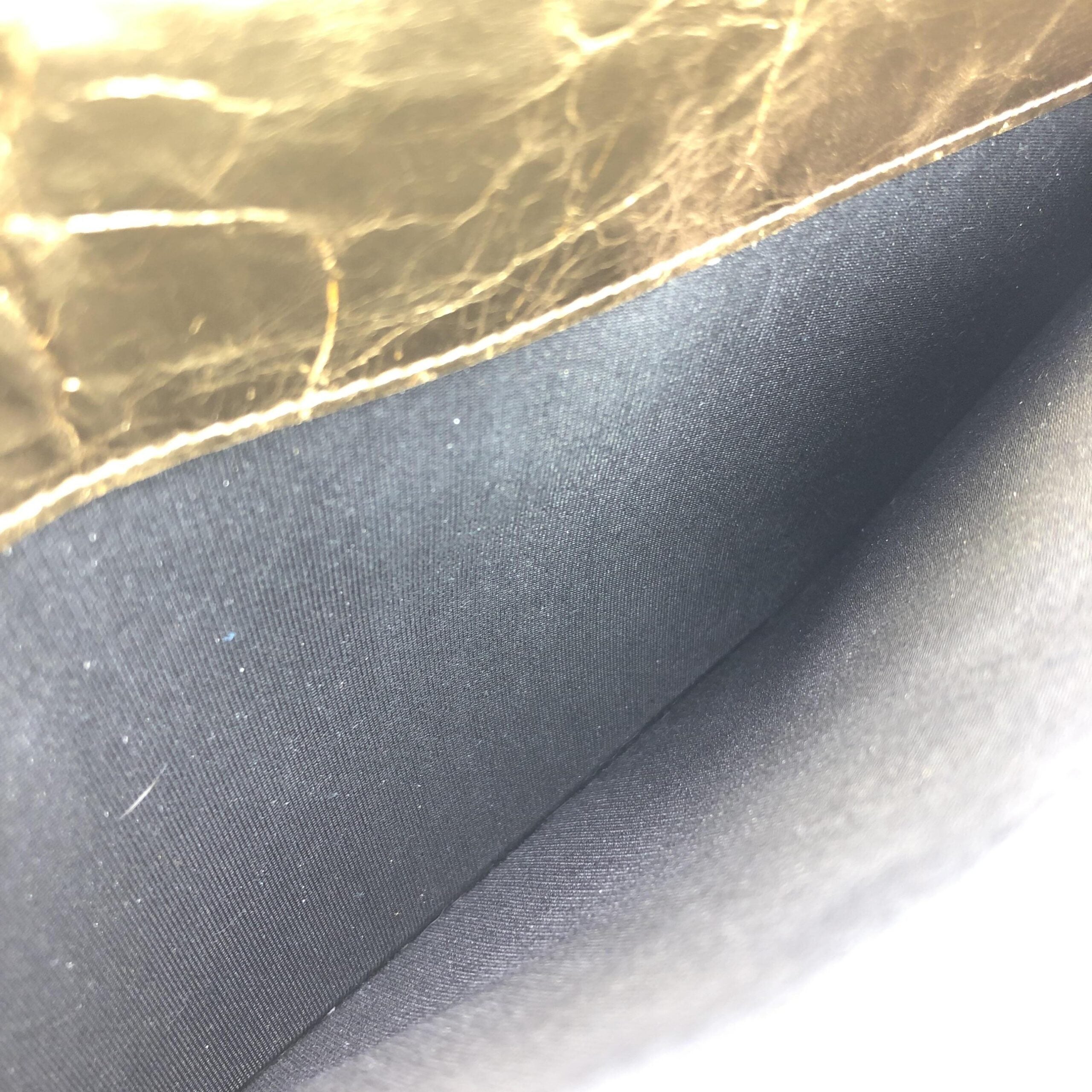 Chanel Gold Tone Votez Coco Zip Clutch