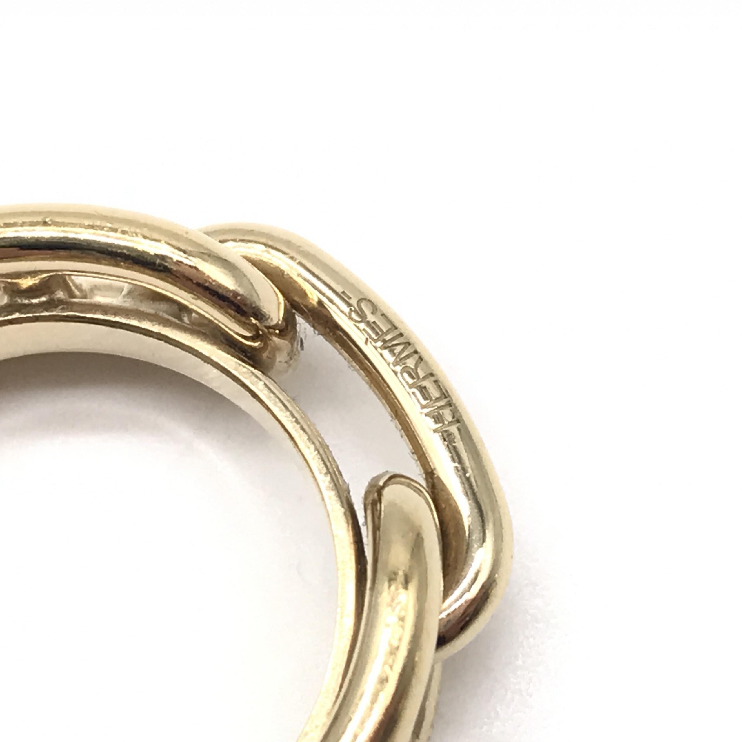 Hermès Gold-Plated Scarf Ring Accessory
