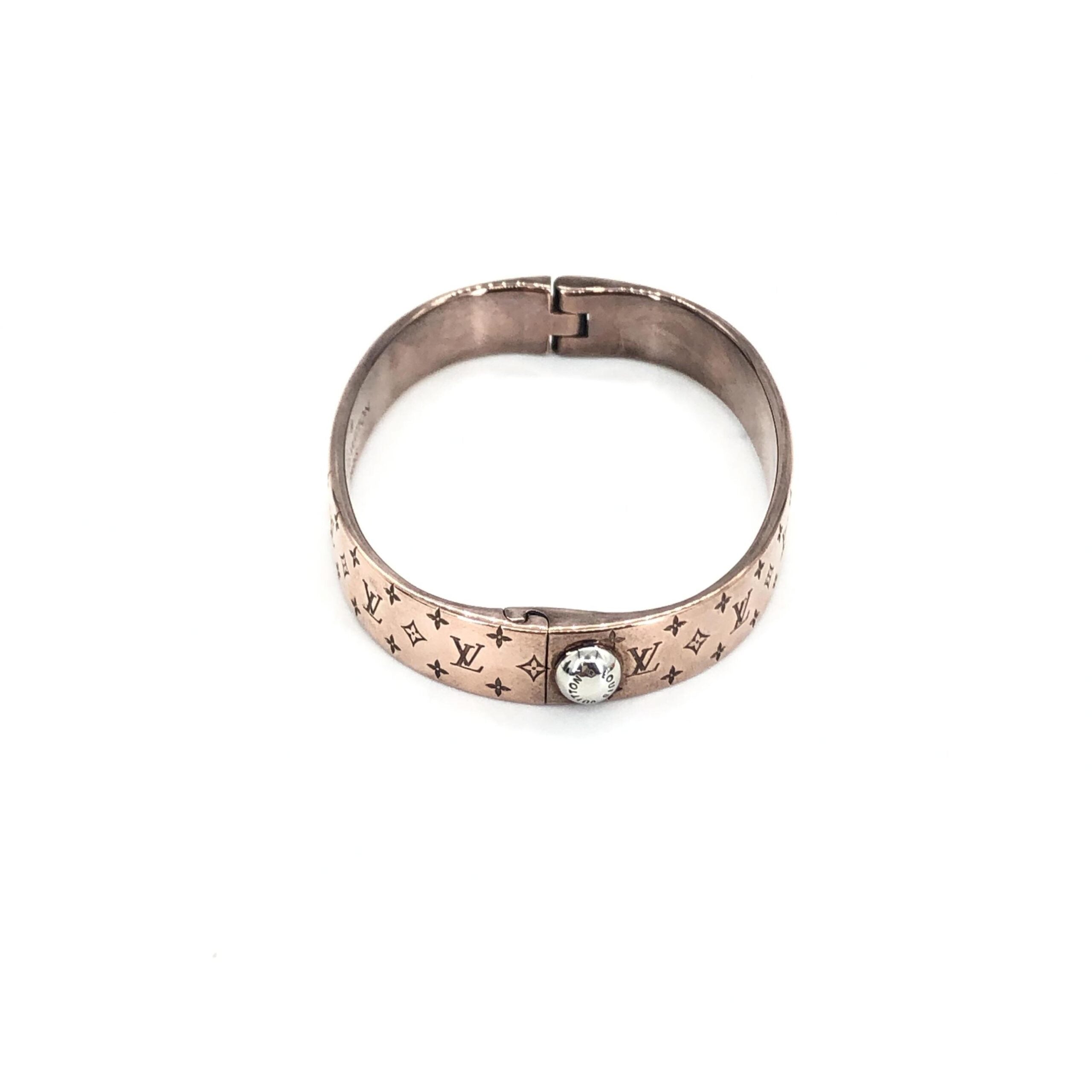 Louis Vuitton Nanogram Cuff Bangle/Plated