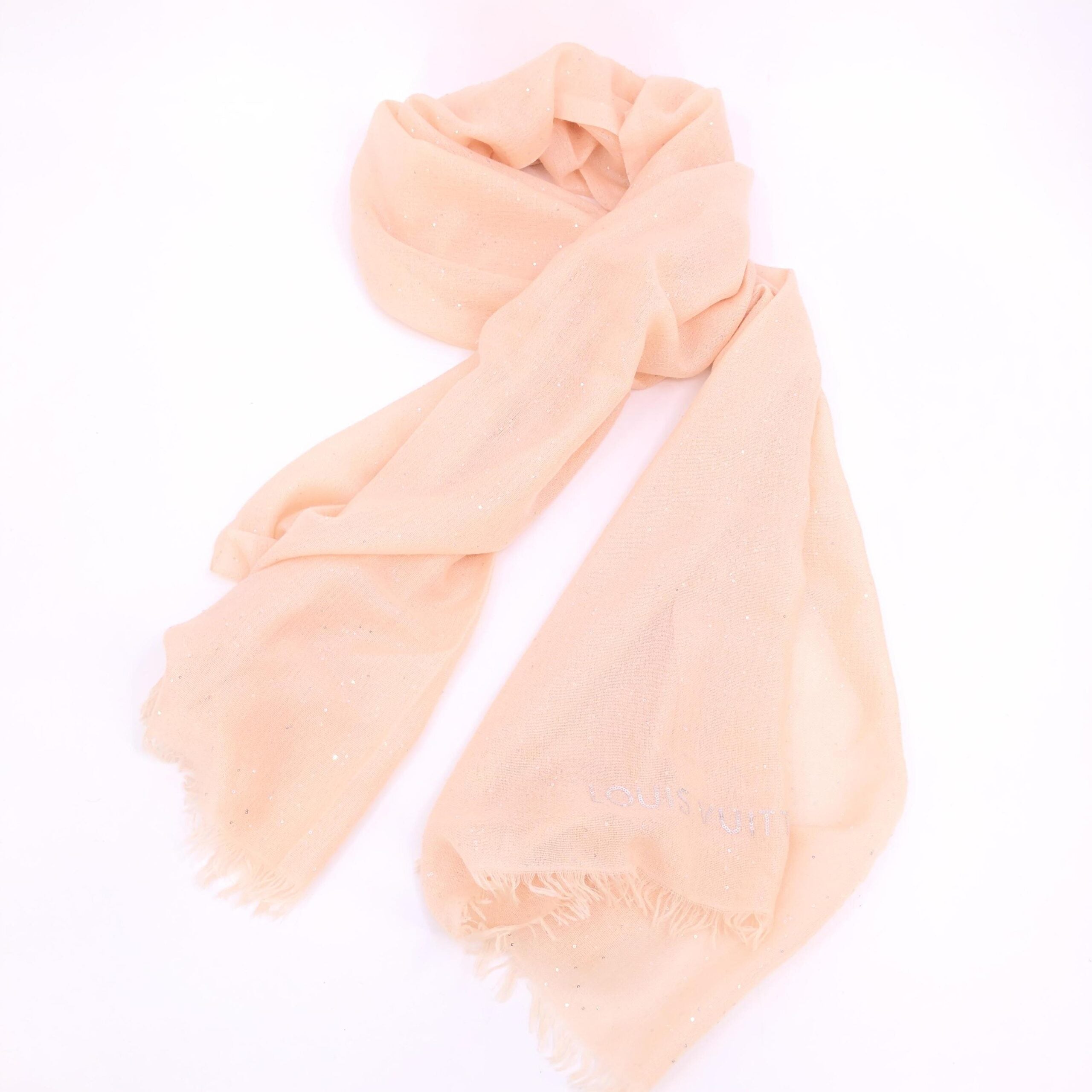 Louis Vuitton Pink Monogram Classic Shawl In Silk Mix