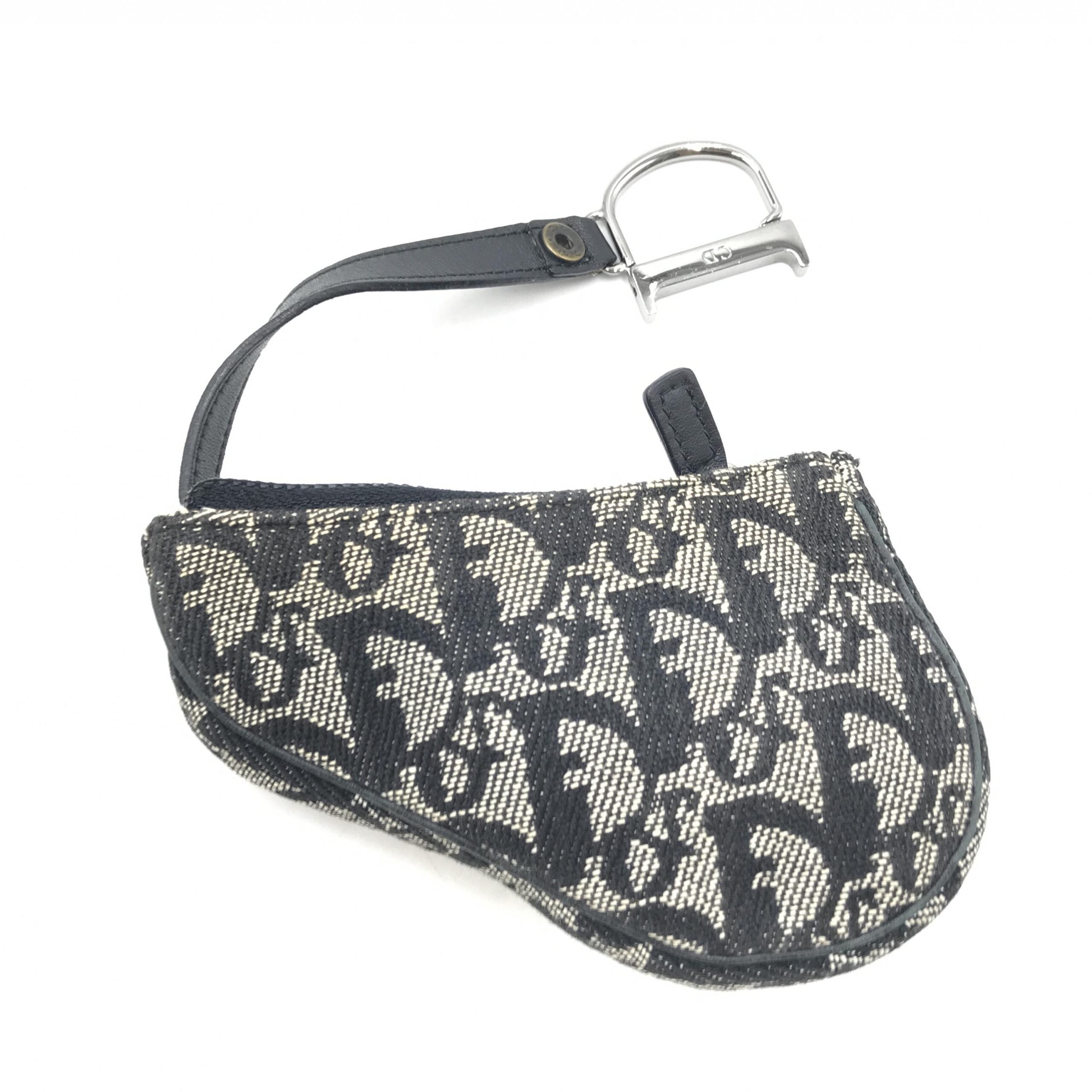 Christian Dior Trotter Canvas Saddle Coin Purse