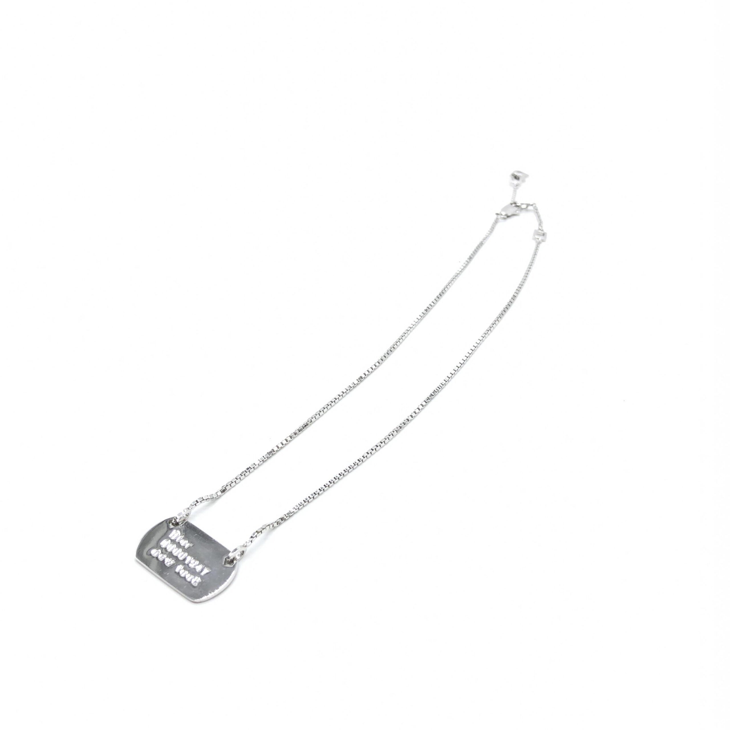 Christian Dior Dior 925 Sterling Silver Antique Art Deco Howard & Co. "Port" Necklace