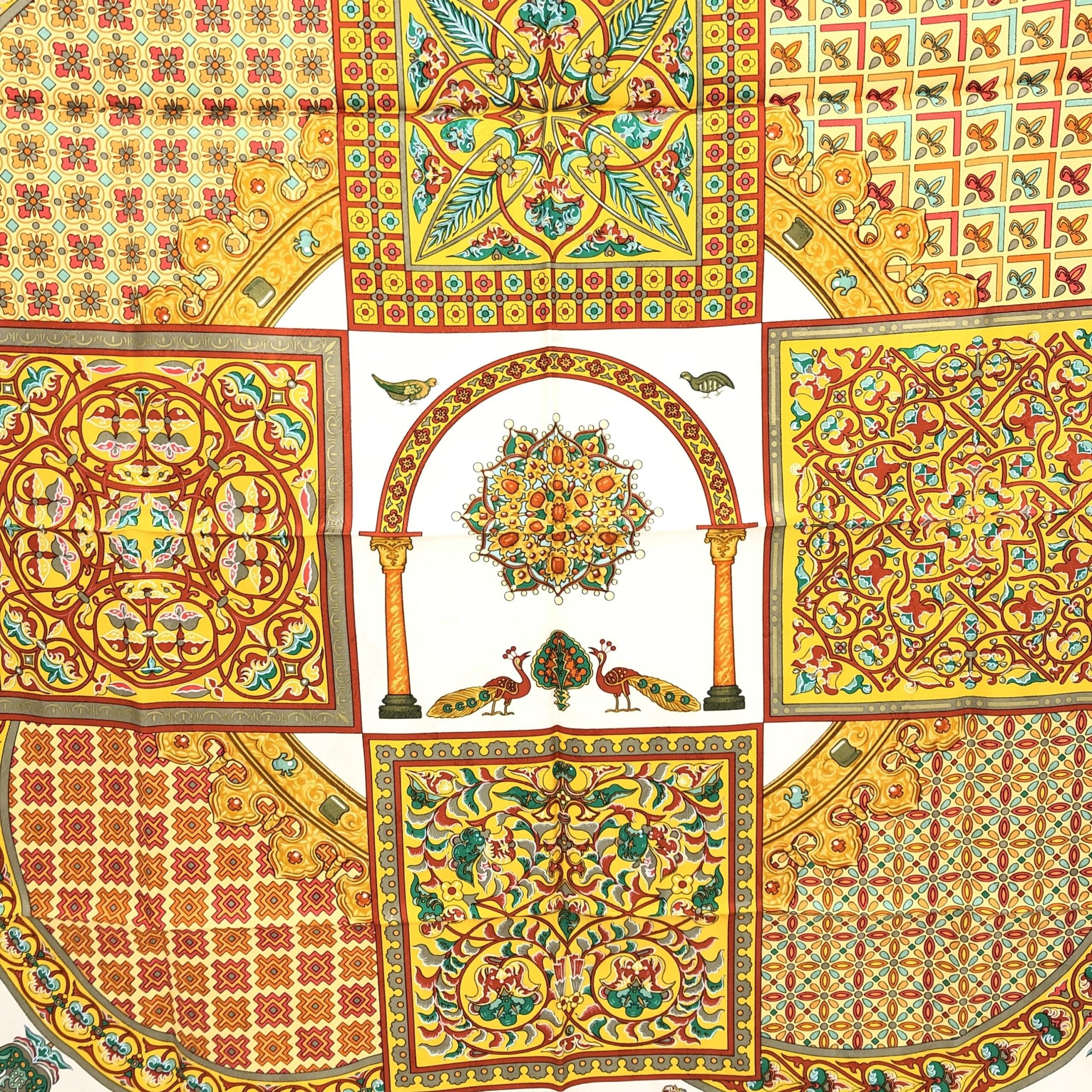 Hermès HERMÈS Carre 45 100% Silk Scarf "CIELS BYZANTINS"