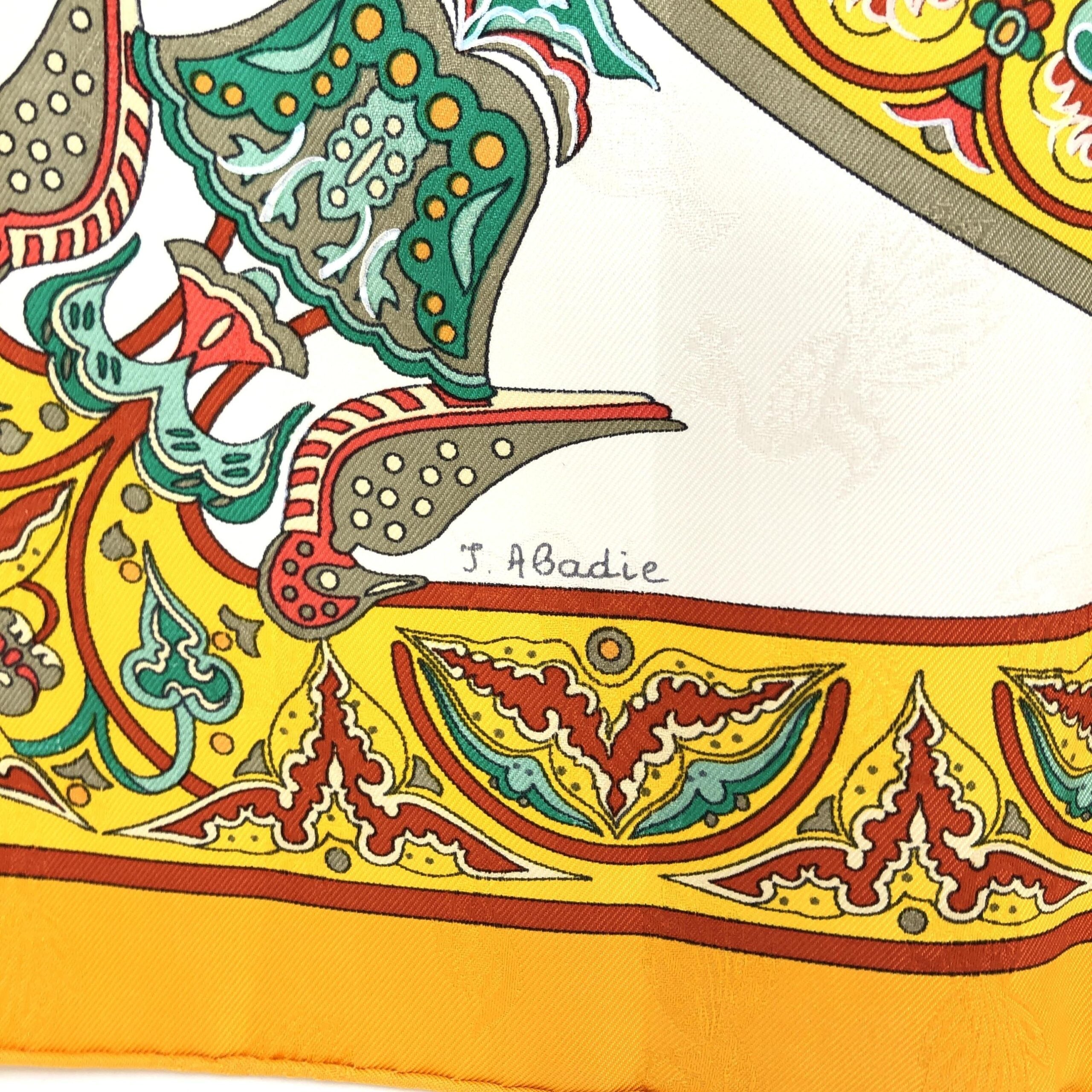 Hermès HERMÈS Carre 45 100% Silk Scarf "CIELS BYZANTINS"