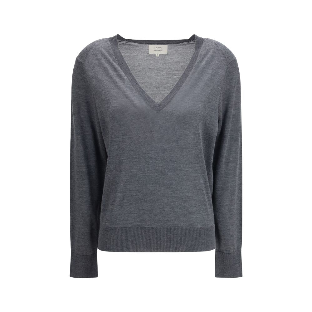Loulou De Saison Gray Cashmere Cashmere Sweater