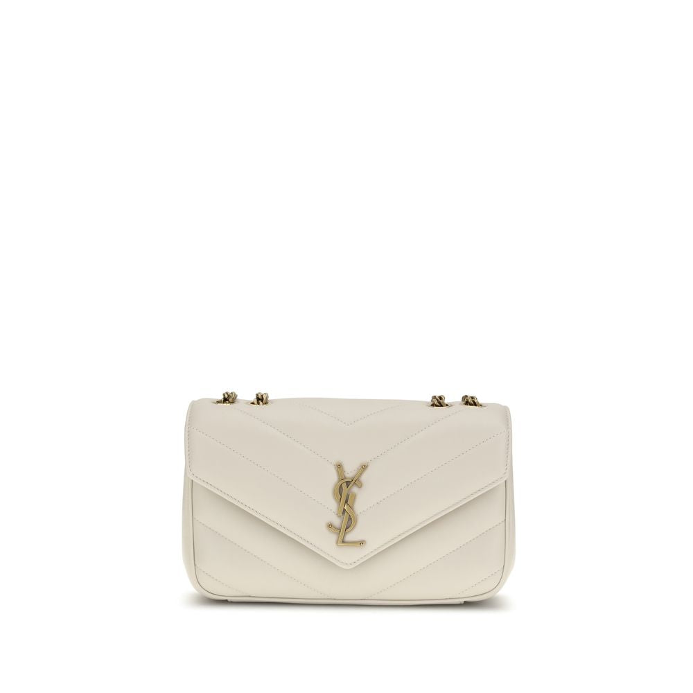 Saint Laurent Beige Lamb Ovis Aries Aries Shoulder Bag - Luxe Nova