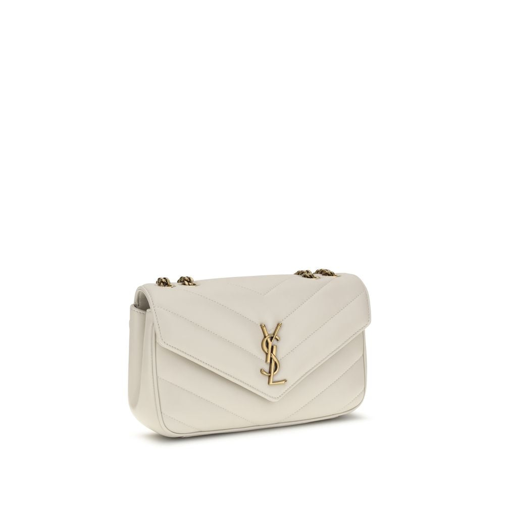 Saint Laurent Beige Lamb Ovis Aries Aries Shoulder Bag - Luxe Nova