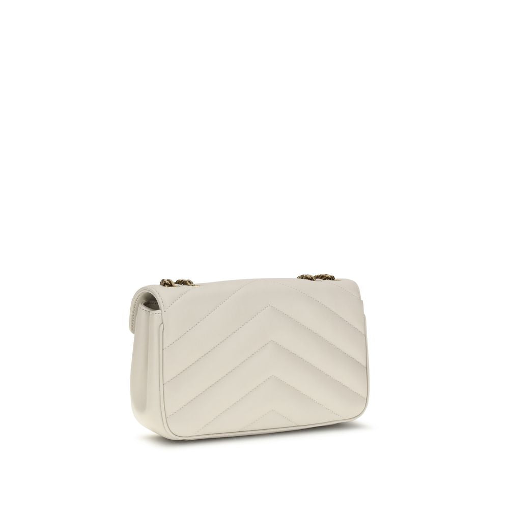 Saint Laurent Beige Lamb Ovis Aries Aries Shoulder Bag - Luxe Nova