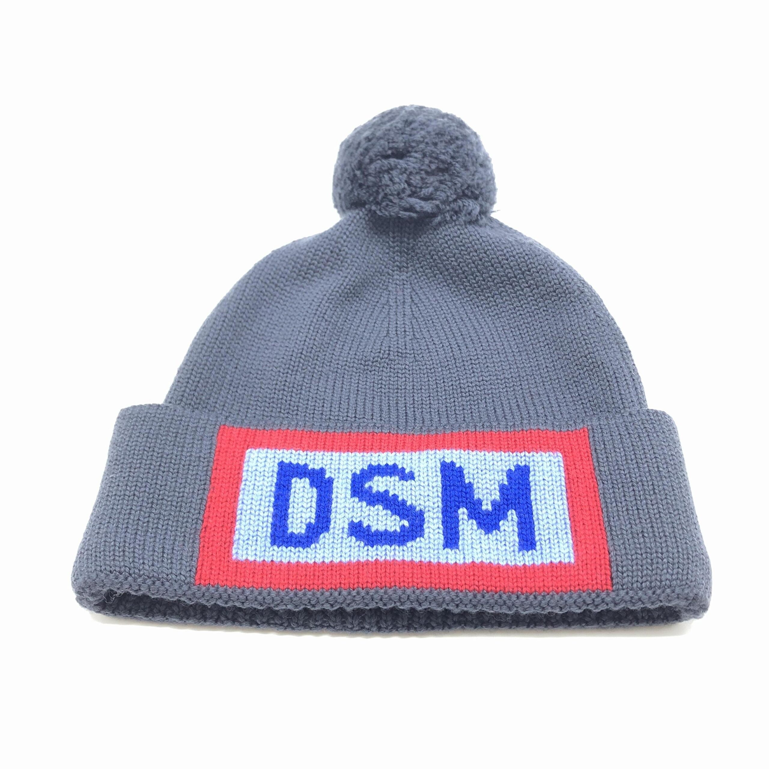 Fendi Wool Knit Beanie With Logo Design