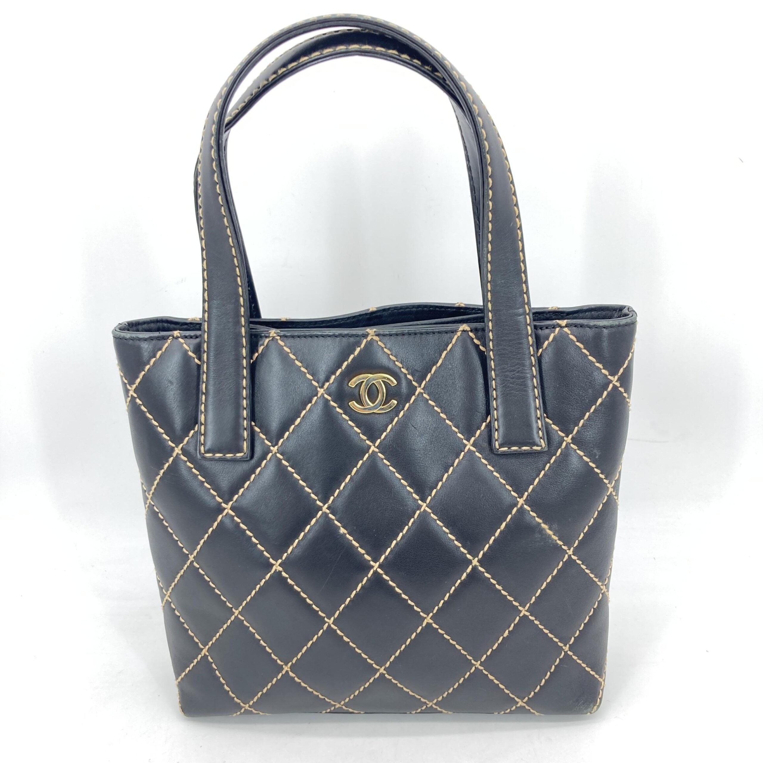 Chanel Black Wild Stitch Tote Bag