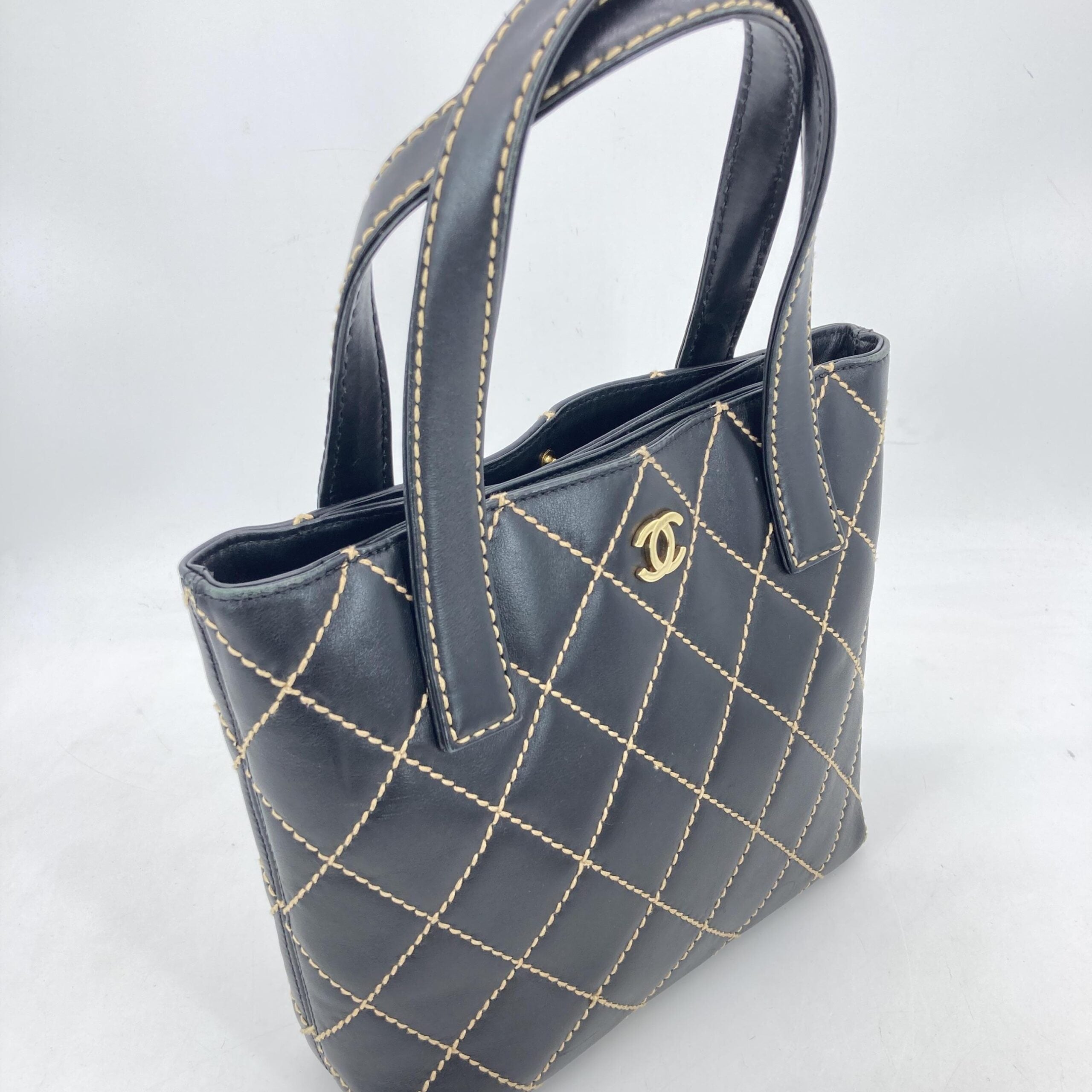 Chanel Black Wild Stitch Tote Bag