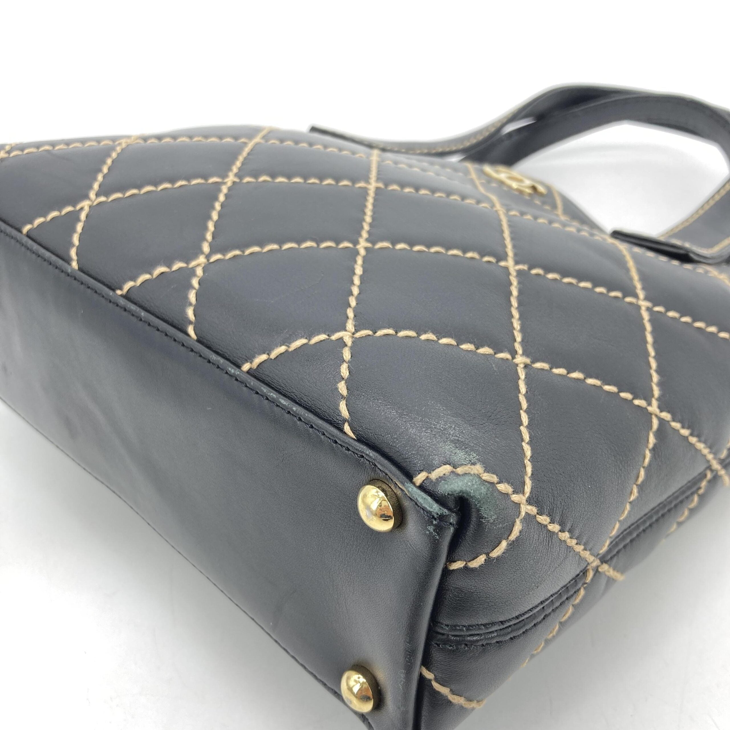 Chanel Black Wild Stitch Tote Bag