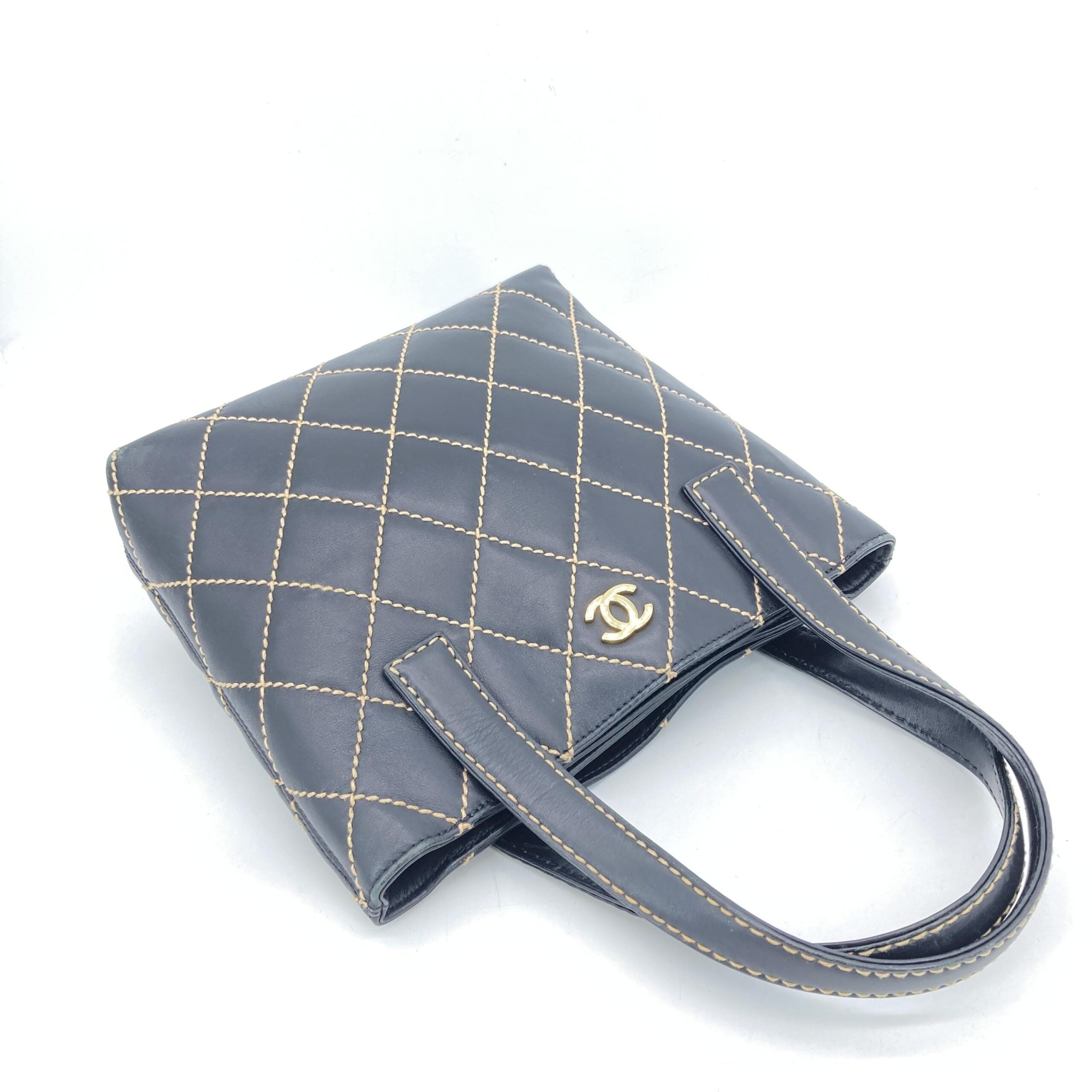 Chanel Black Wild Stitch Tote Bag