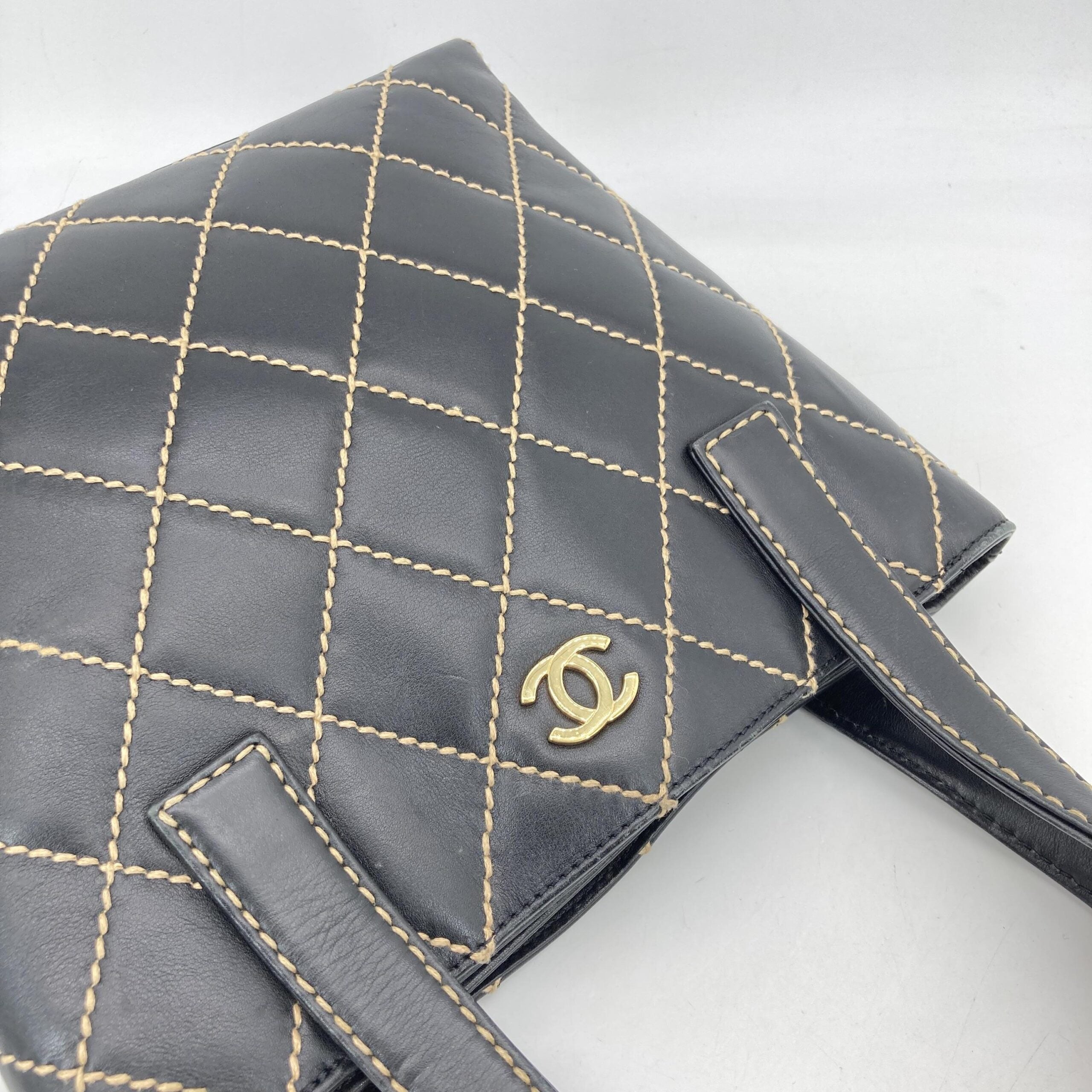 Chanel Black Wild Stitch Tote Bag