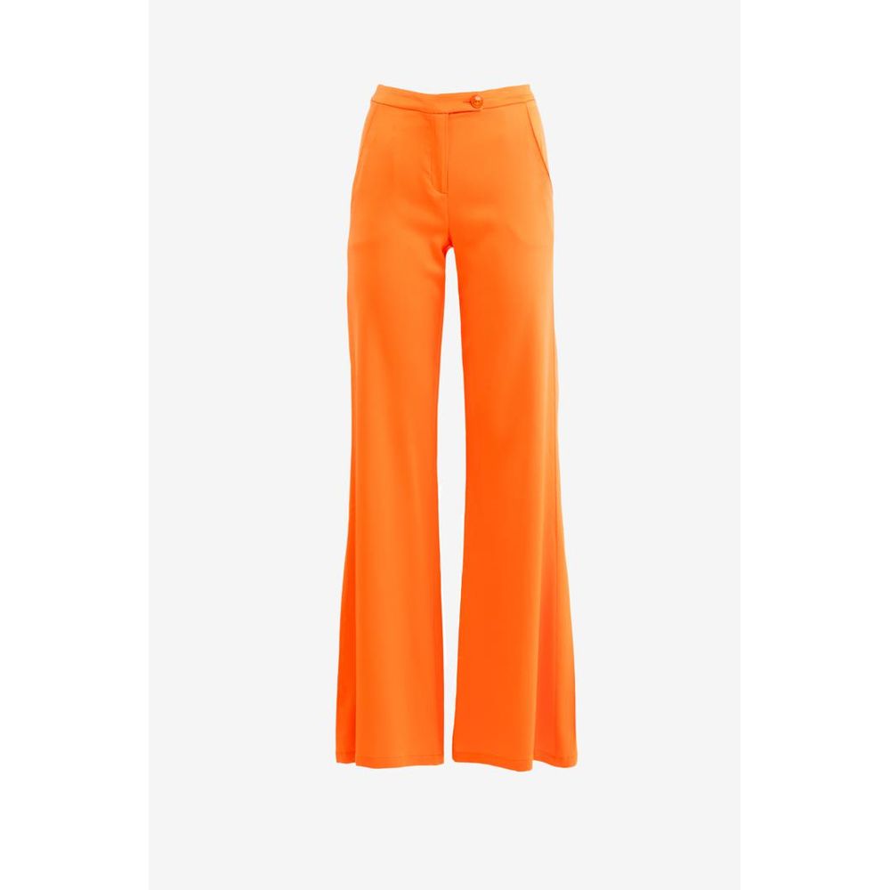 Patrizia Pepe Orange Viscose Pants