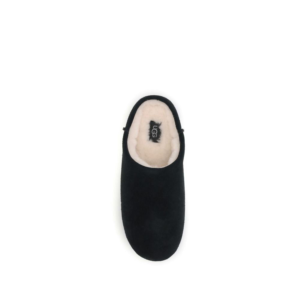 UGG Black Leather Mules - Luxe Nova