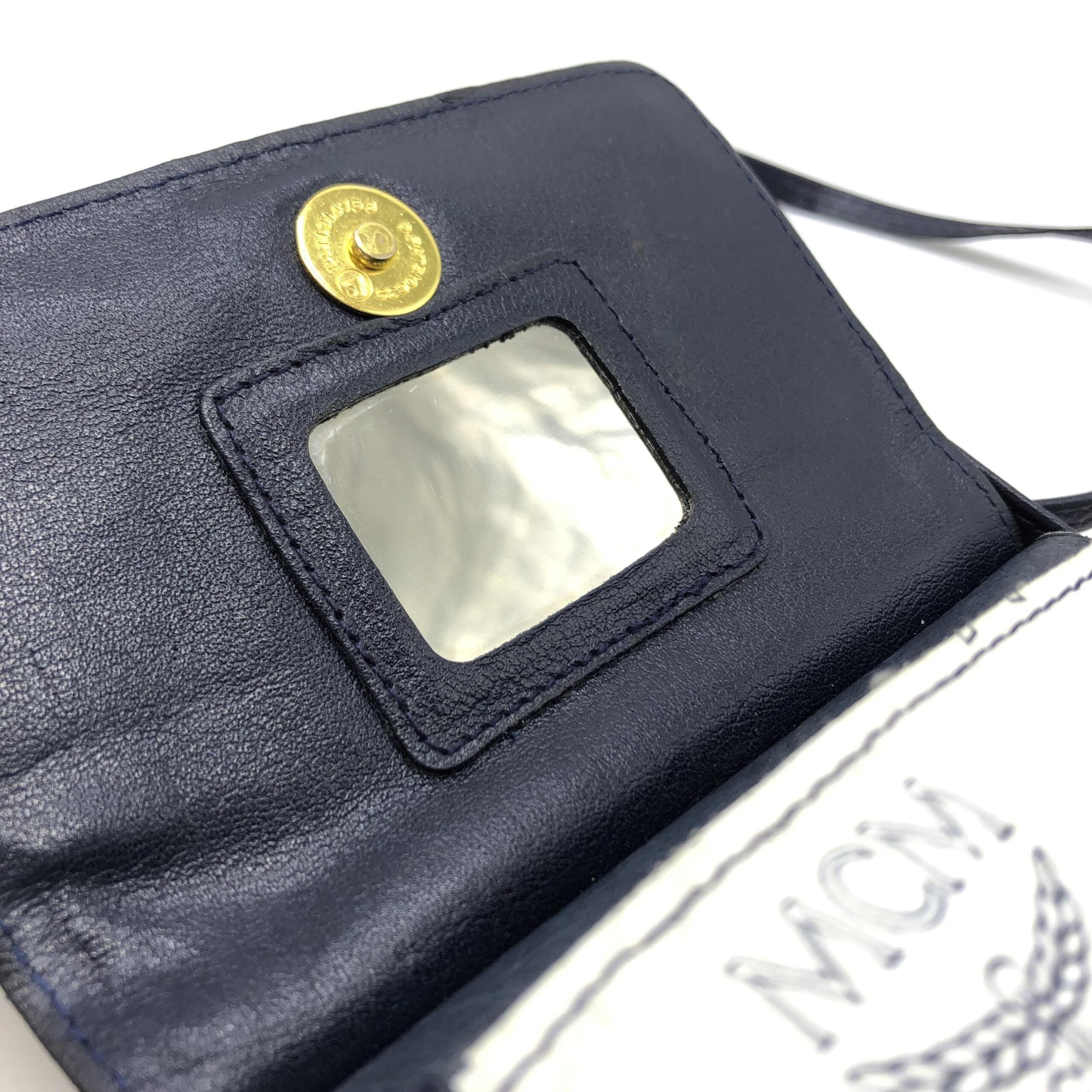 MCM Mini Crossbody Bag White Visetos