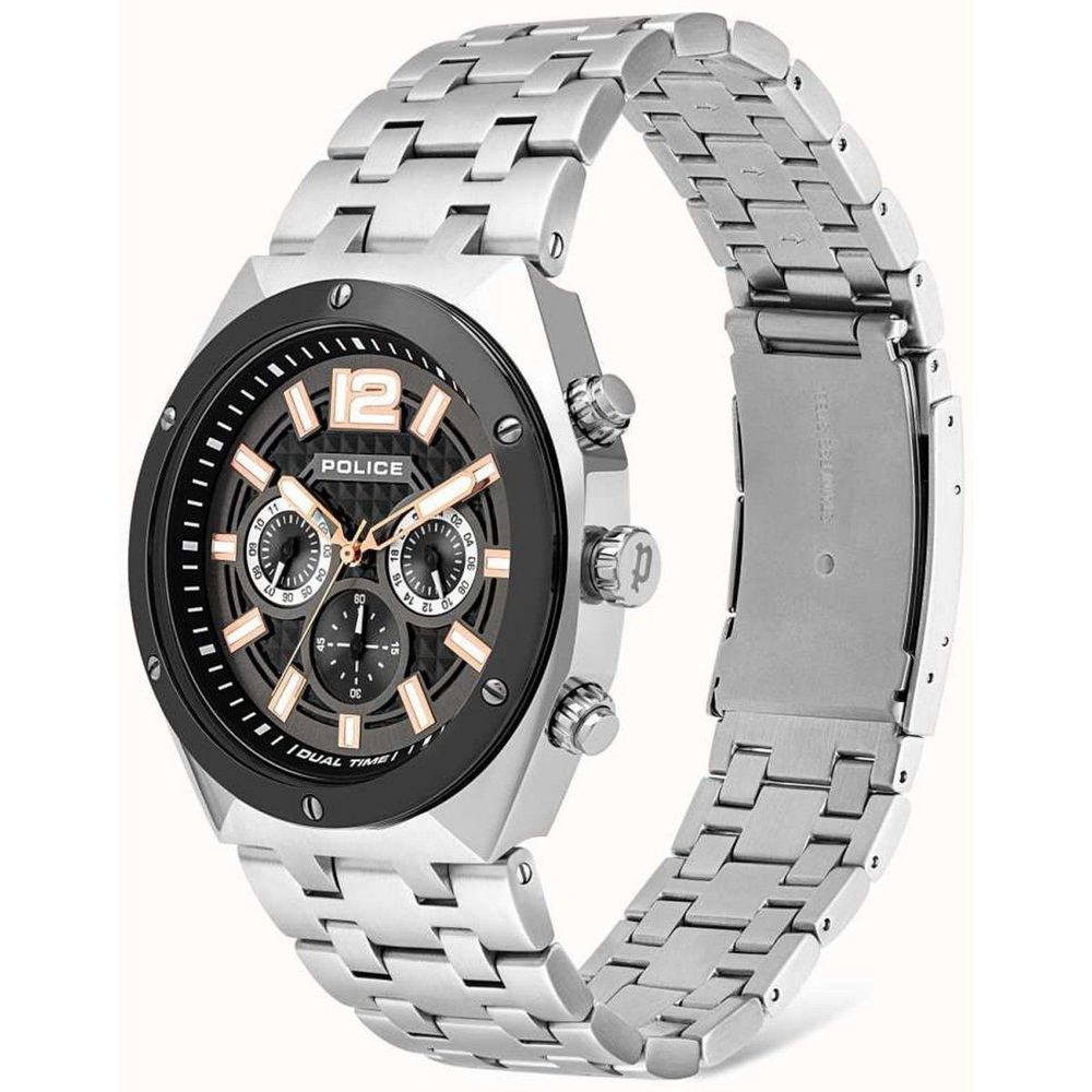 Police Gray Stainless Steel Dress Watch