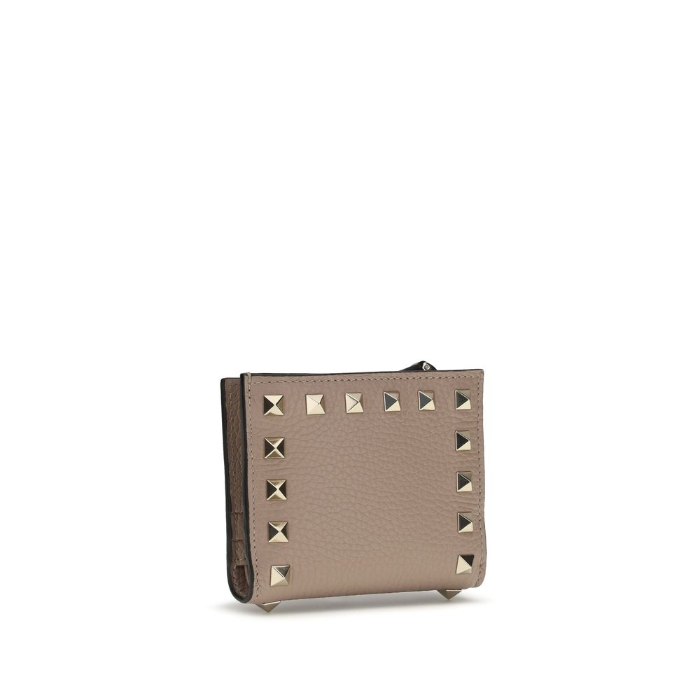 Valentino Garavani Gray Lamb Ovis Aries Aries Wallet - Luxe Nova
