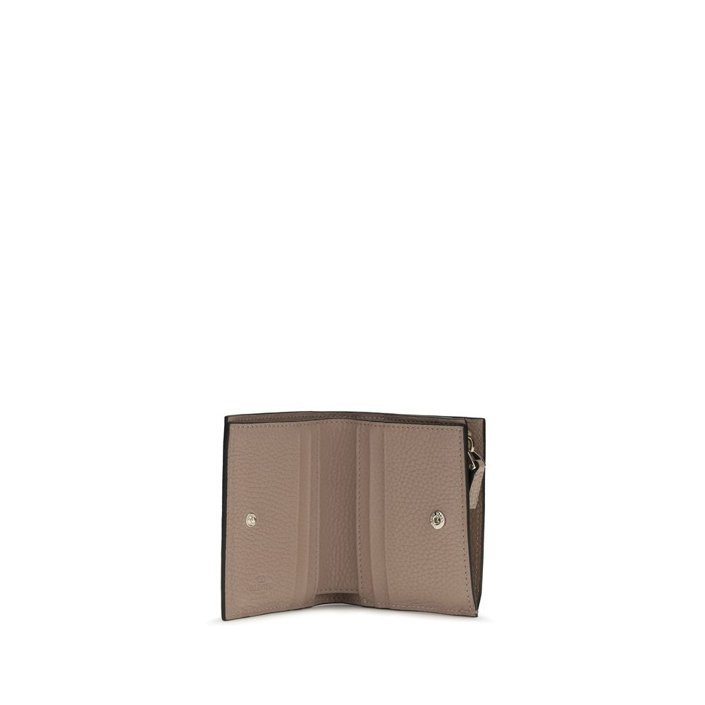 Valentino Garavani Gray Lamb Ovis Aries Aries Wallet - Luxe Nova