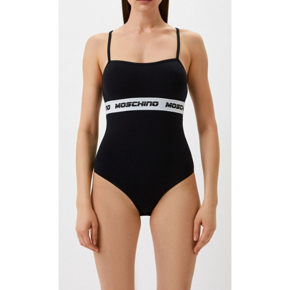 Moschino Bicolor Cotton Bodysuit