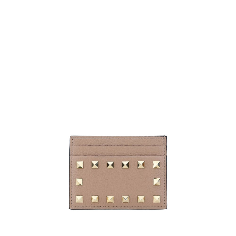 Valentino Garavani Beige Calf Leather Bos Taurus Wallet - Luxe Nova