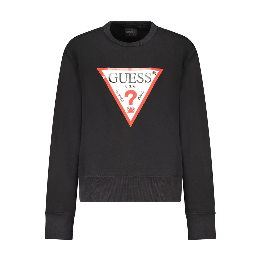 Guess Jeans Black Cotton Women's Sweatshirt