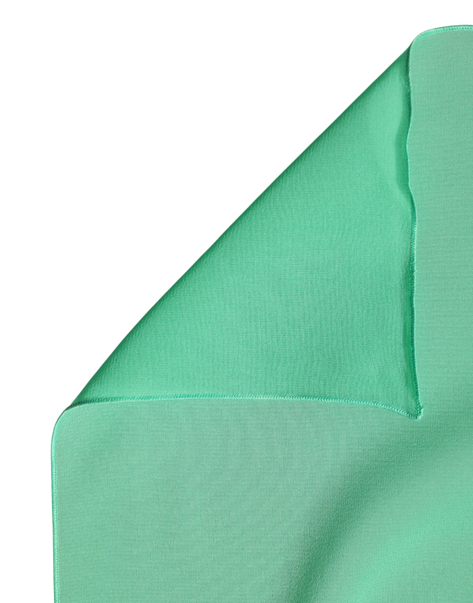 Dolce & Gabbana Green Silk Neck Wrap Shawl Stole 200cm x 64cm  Scarf