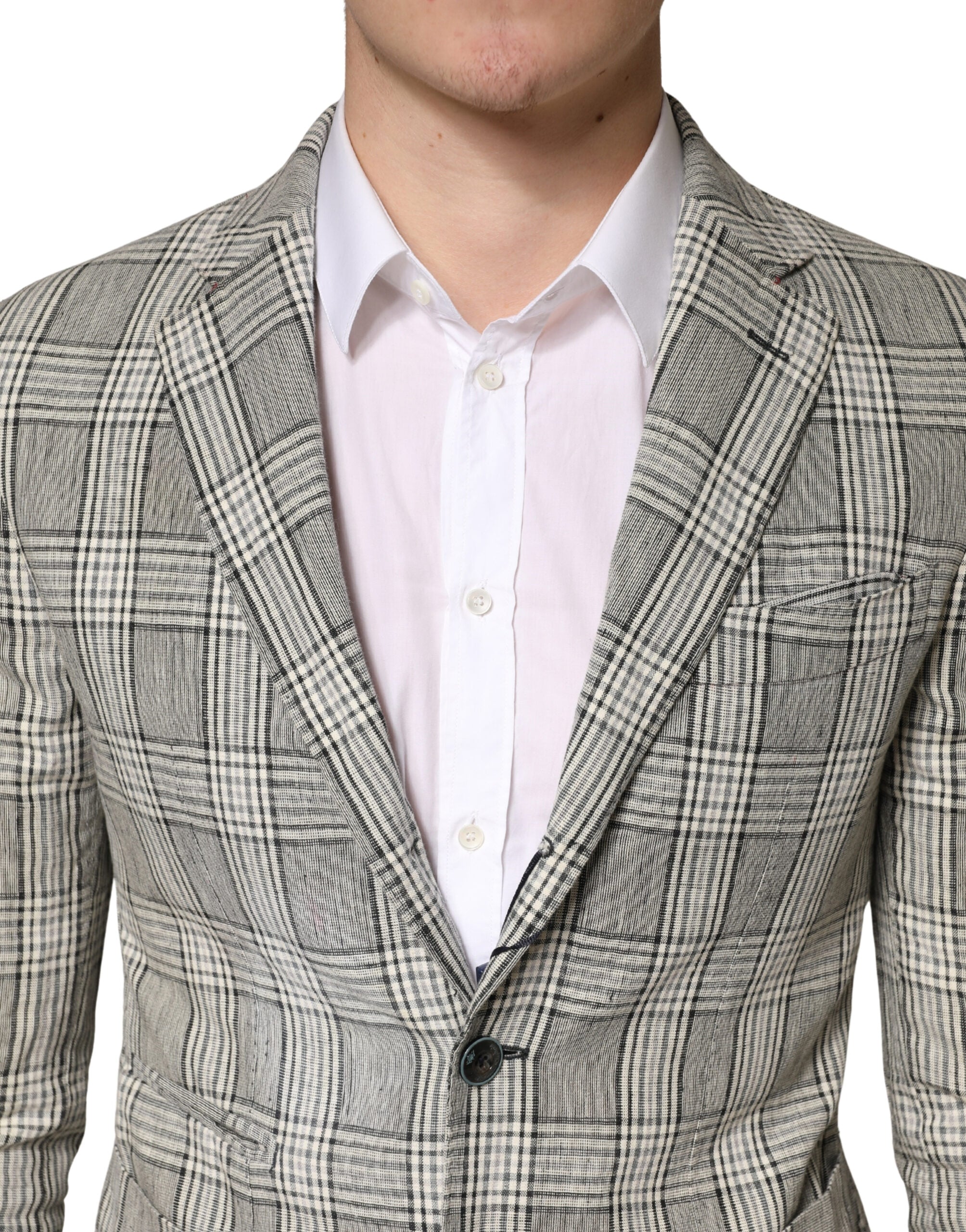 Domenico Tagliente Gray Single Breasted Formal 2 Piece Suit
