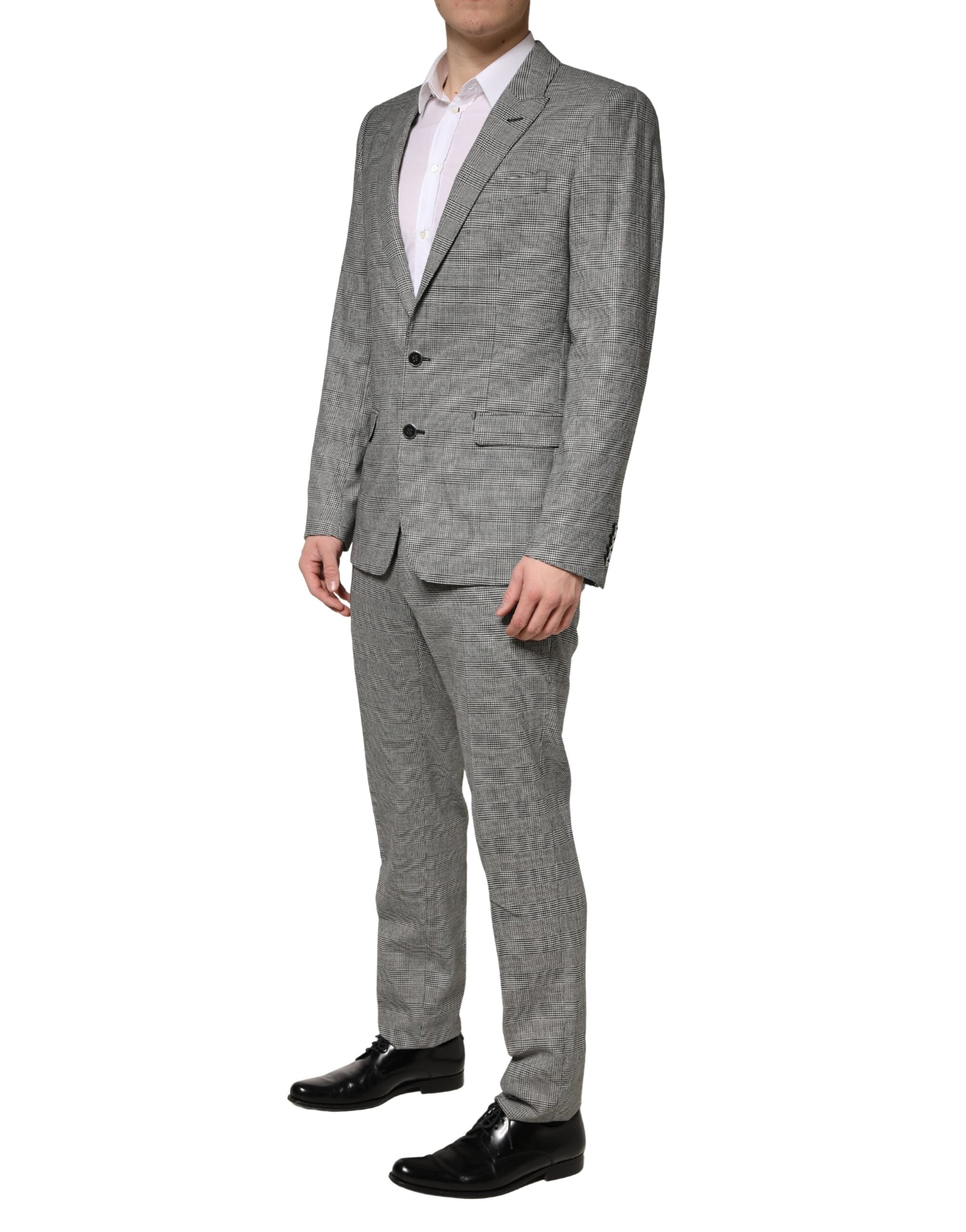 Dolce & Gabbana Gray MARTINI Single Breasted Formal 2PC Suit